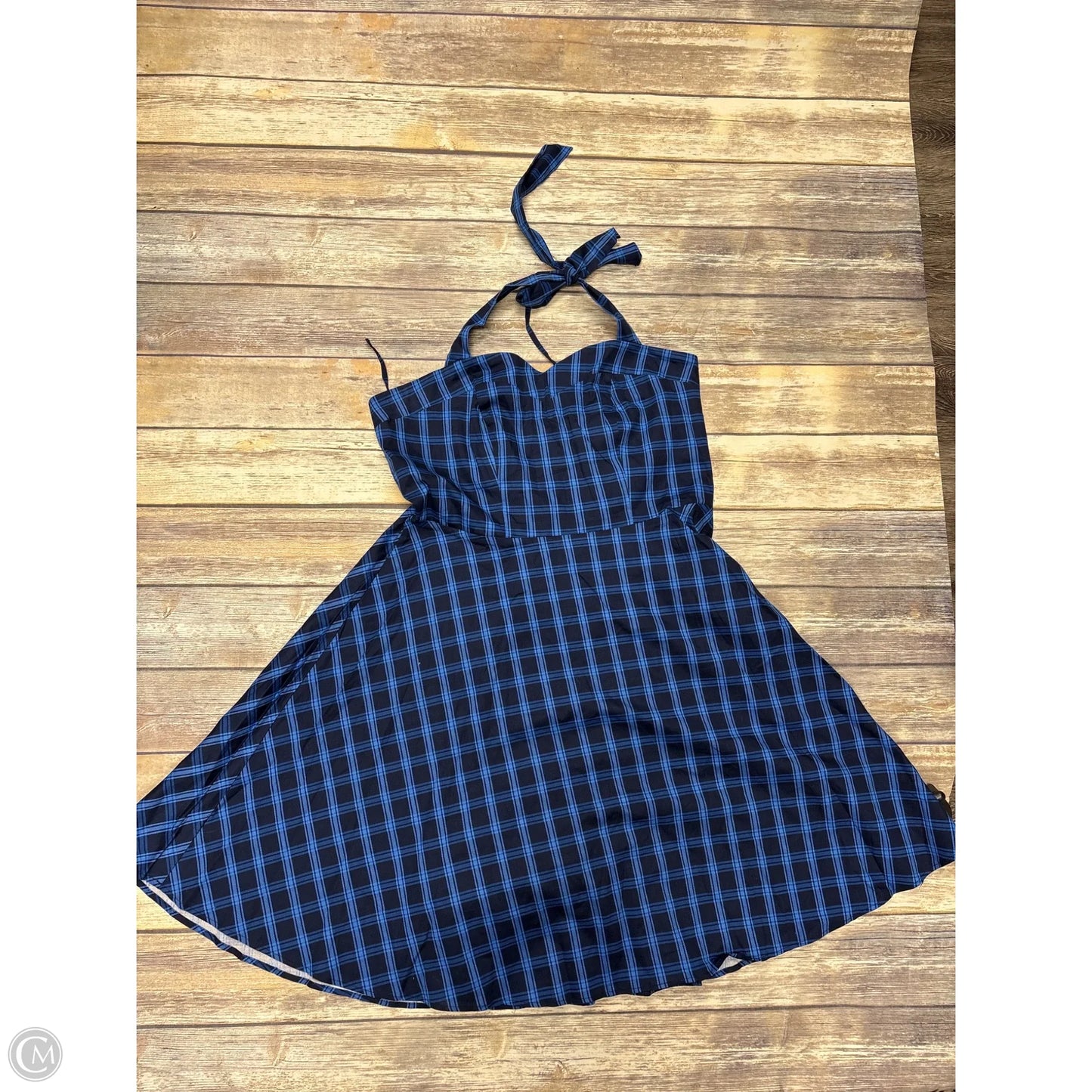 Dress Casual Midi By Cme In Blue, Size: 2x