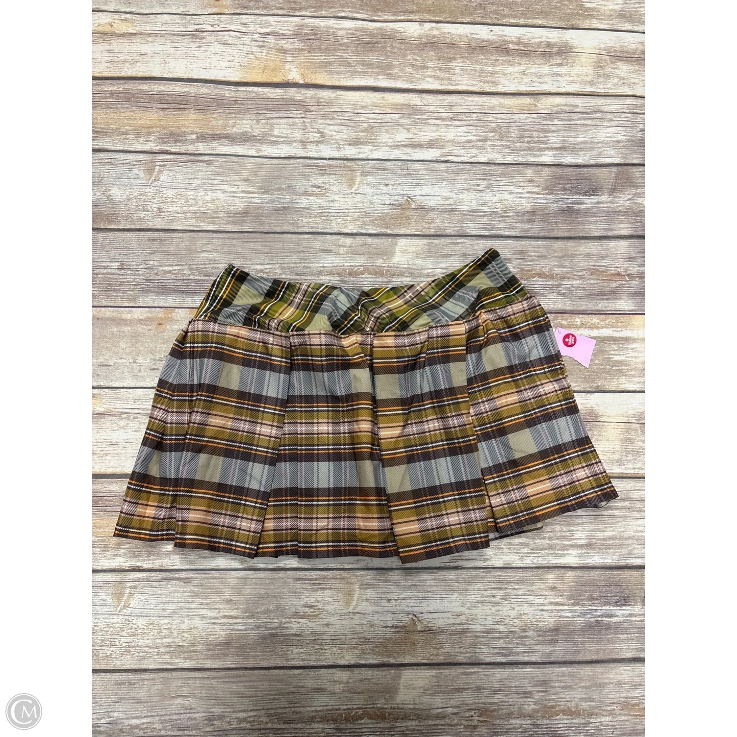 Skirt Mini & Short By Cme In Plaid Pattern, Size: Xl