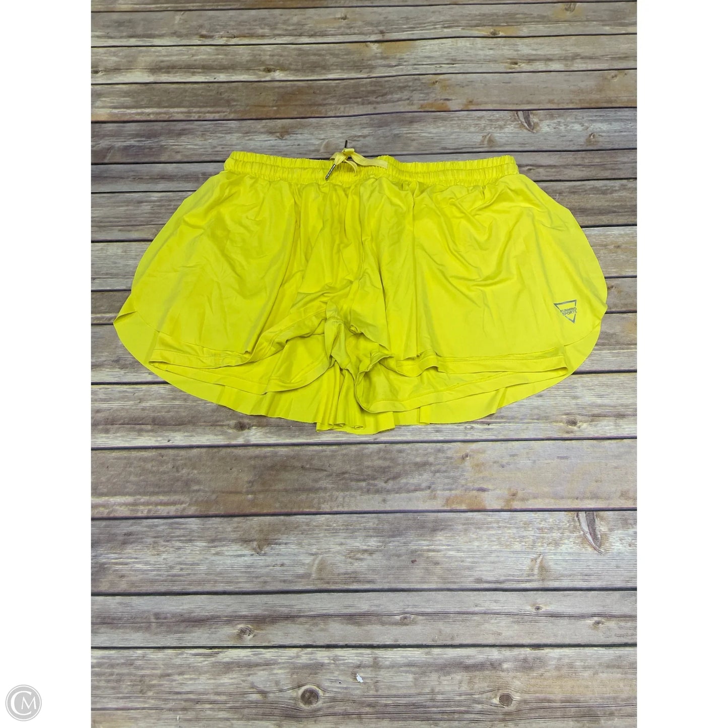 Athletic Shorts By Cme In Yellow, Size: 2x
