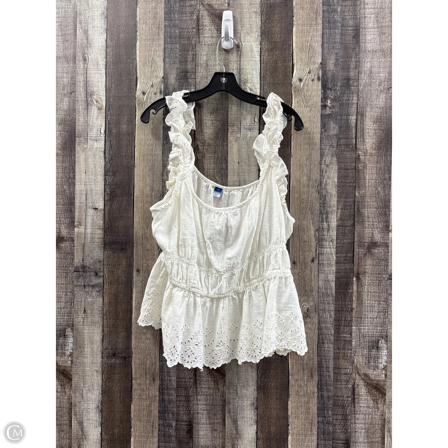 Top Sleeveless By Old Navy In Cream, Size: Xxl