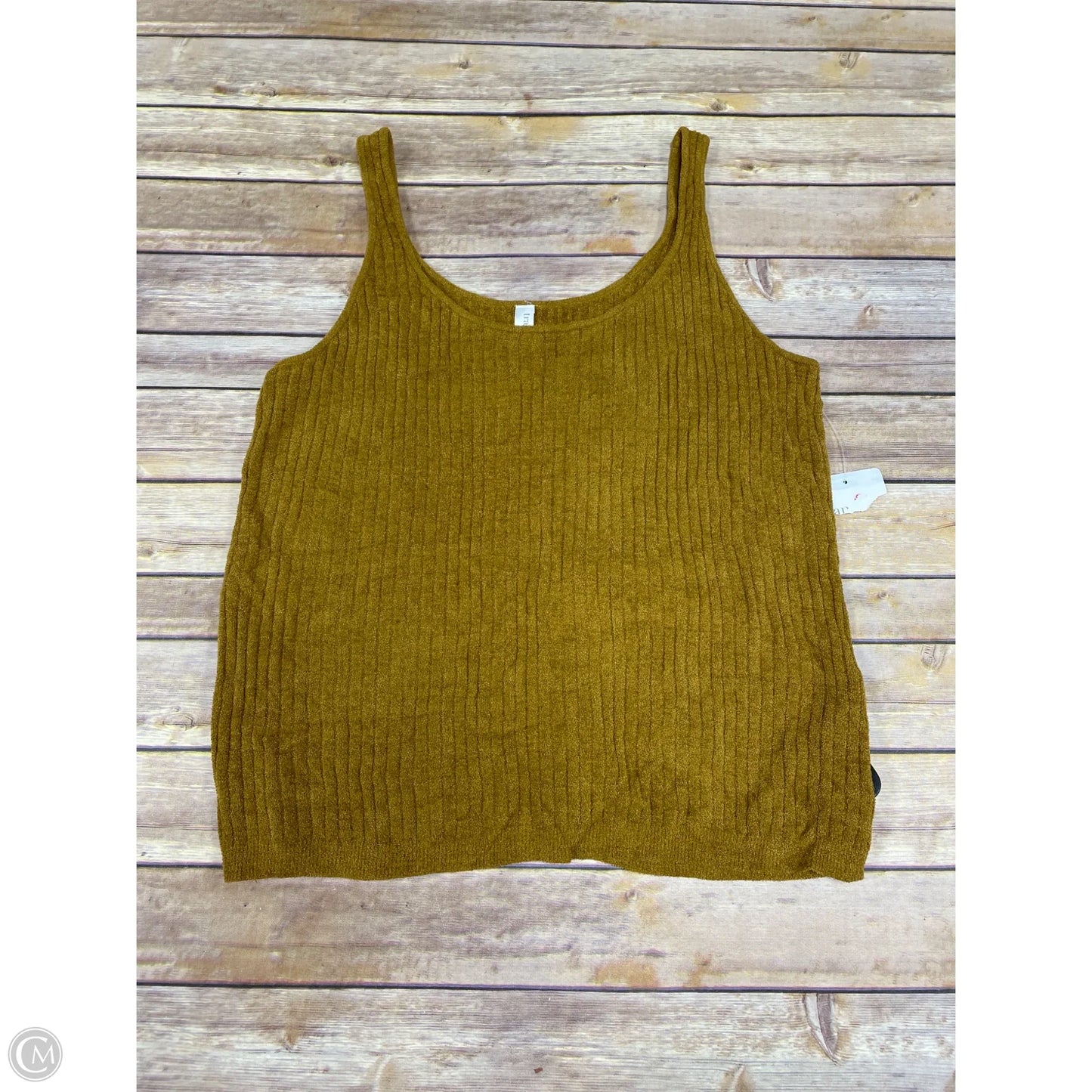 Top Sleeveless By Cmf In Yellow, Size: Xl