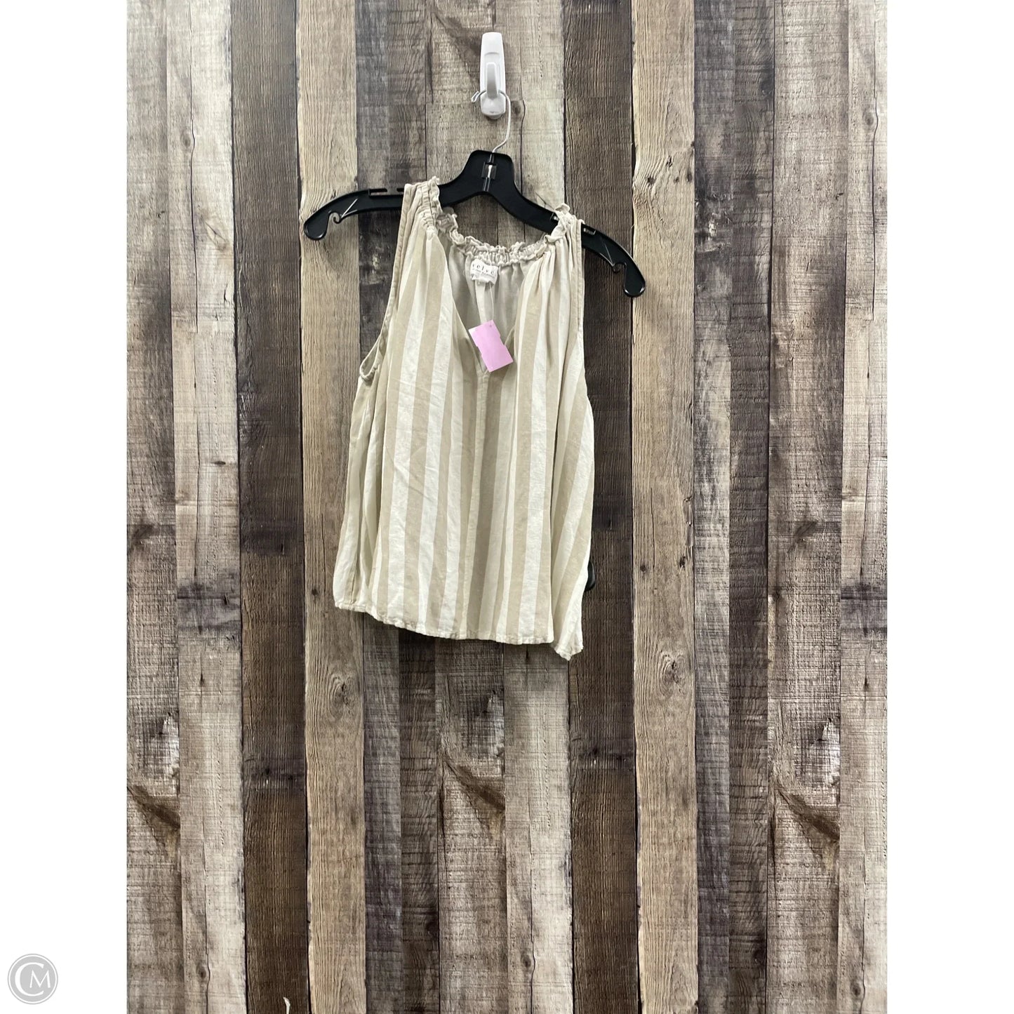 Tank Top By Velvet In Striped Pattern, Size: S