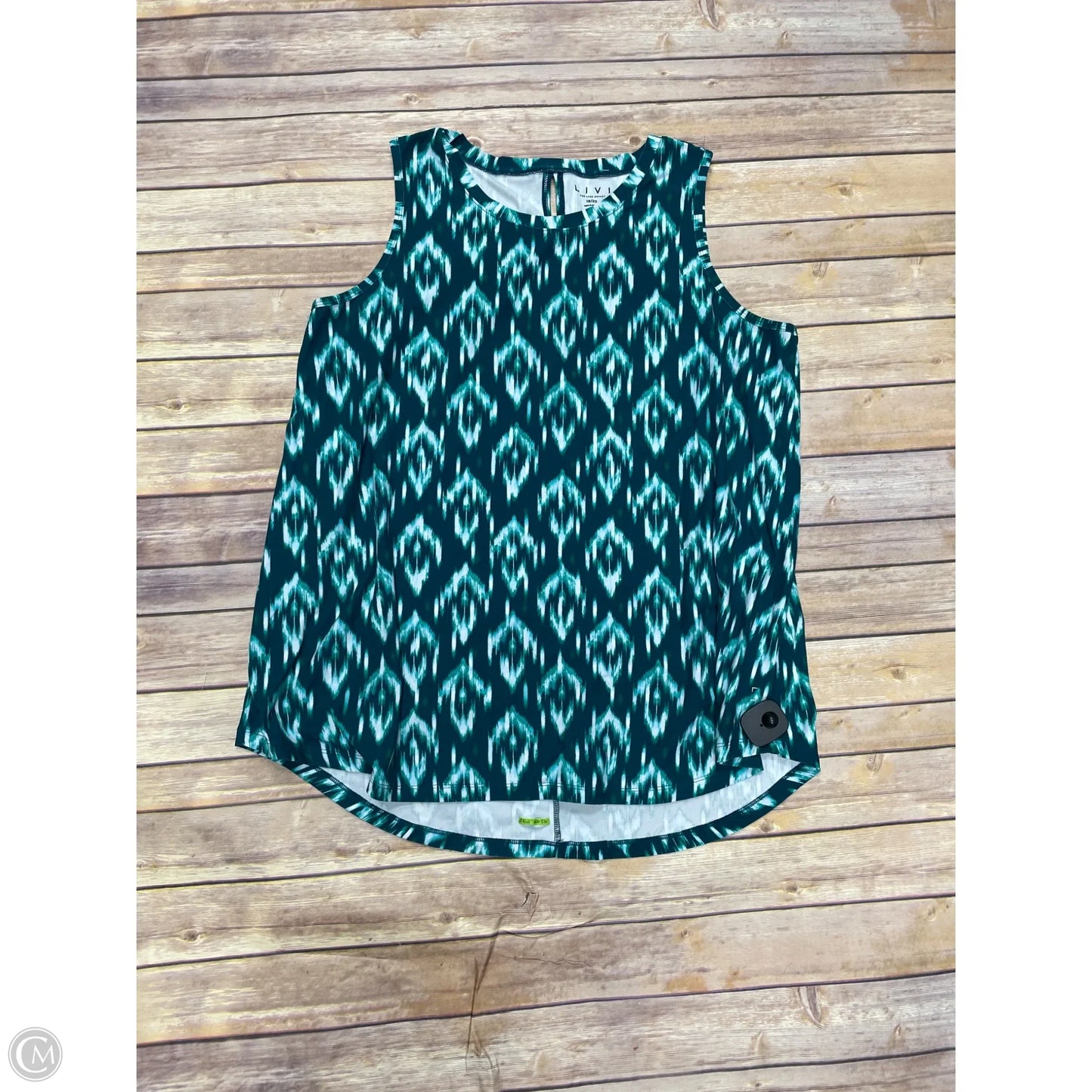 Athletic Tank Top By Livi Active In Blue, Size: 1x