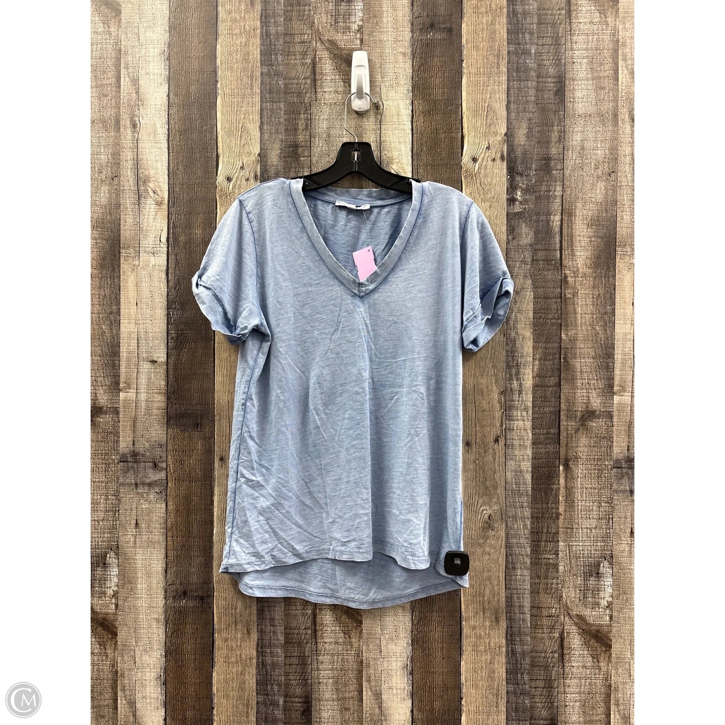Top Short Sleeve By Tempo Paris In Blue, Size: S