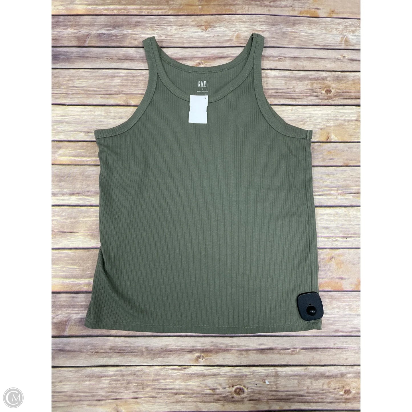 Top Sleeveless Basic By Old Navy In Green, Size: M