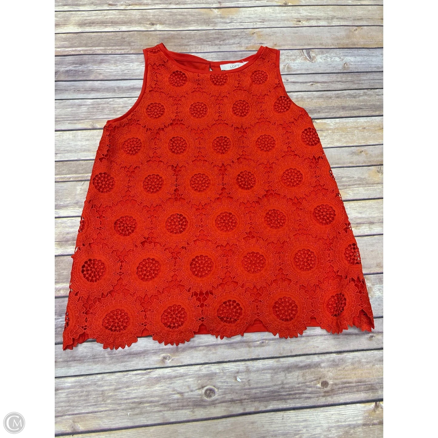 Tank Top By Loft In Red, Size: M
