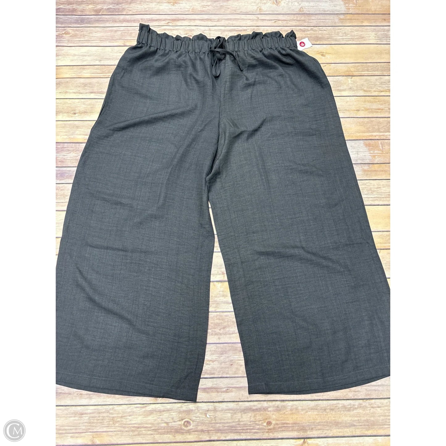 Pants Wide Leg By Shein In Grey, Size: 26