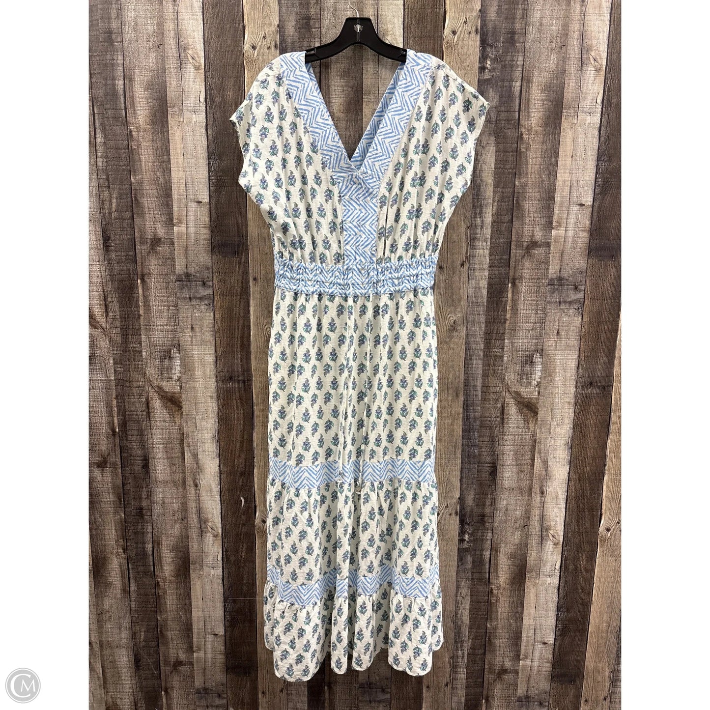 Dress Casual Maxi By Rachel Zoe In Blue & White, Size: L