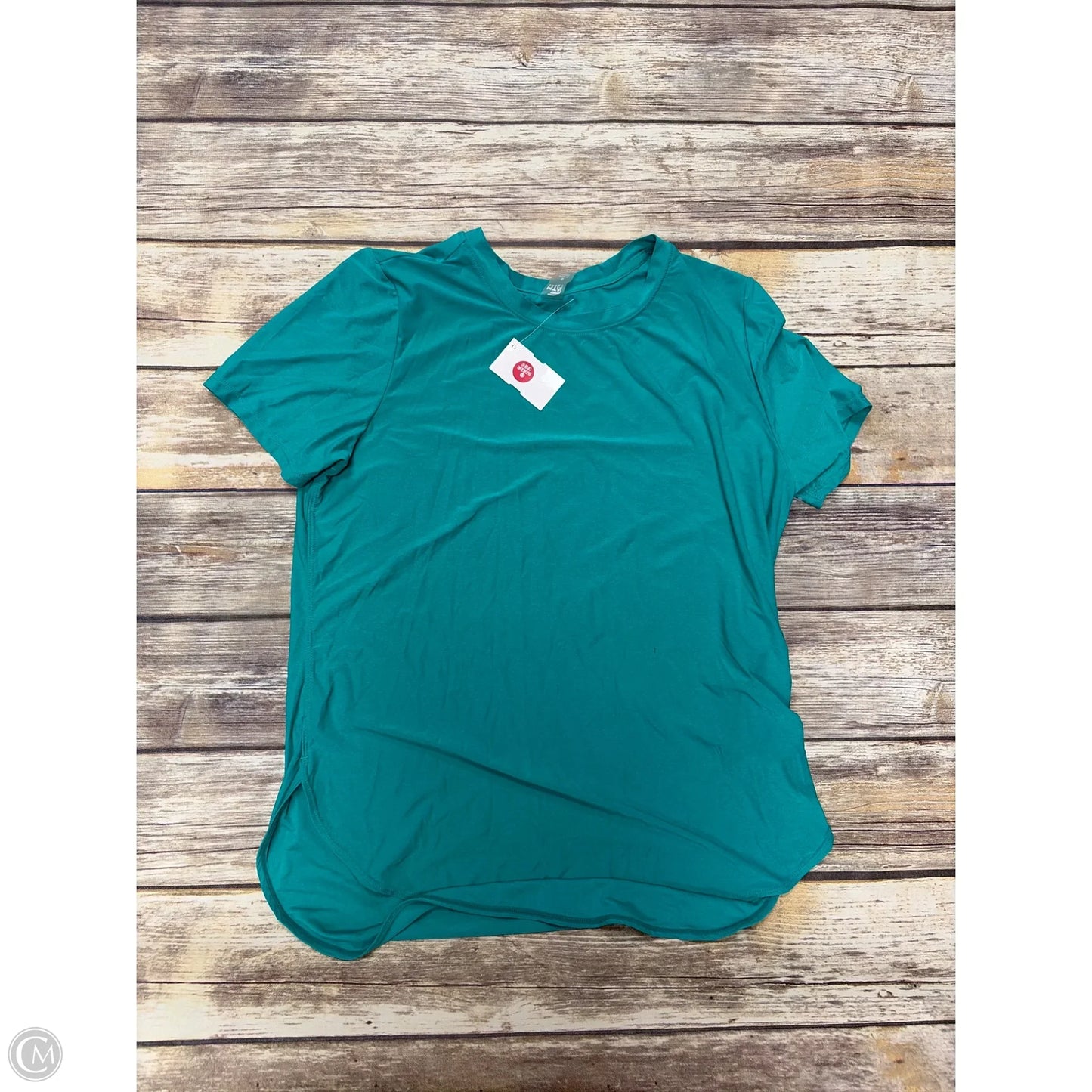 Athletic Top Short Sleeve By Mta Pro In Green, Size: S