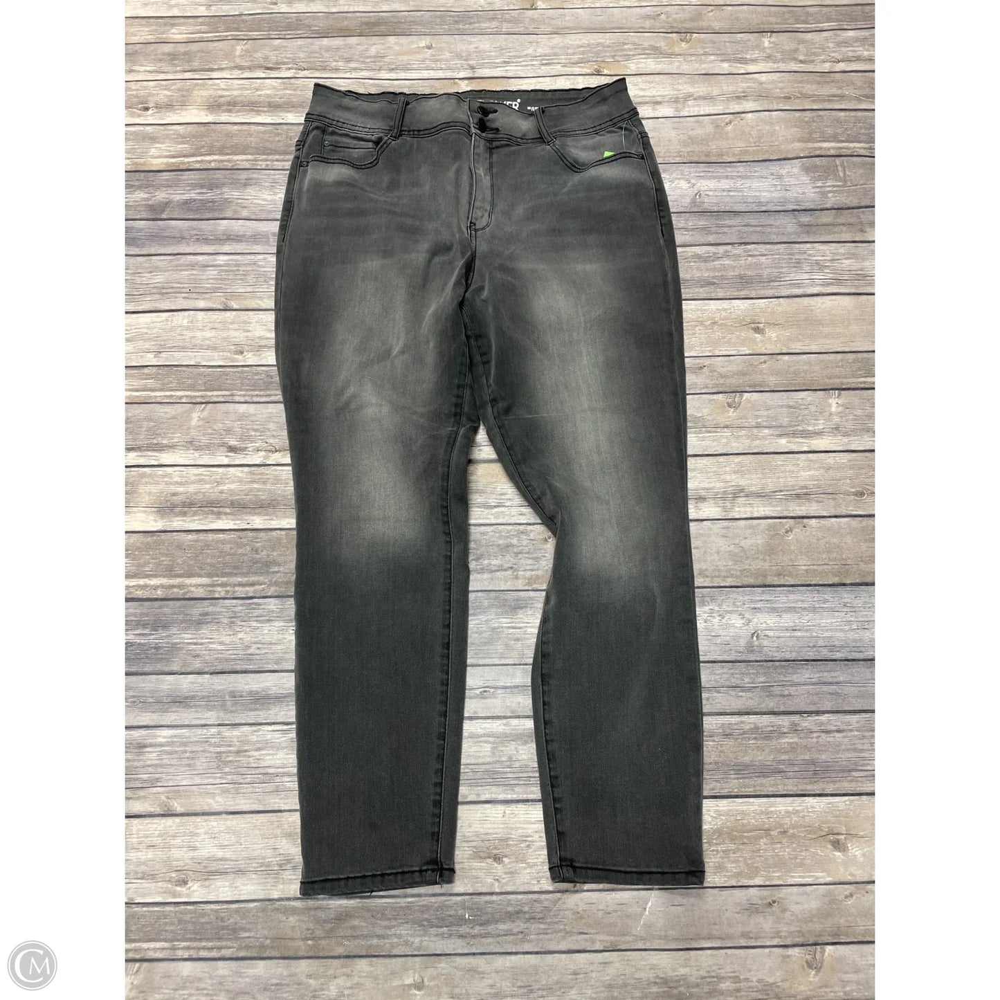 Jeans Skinny By Wallflower In Grey, Size: 16