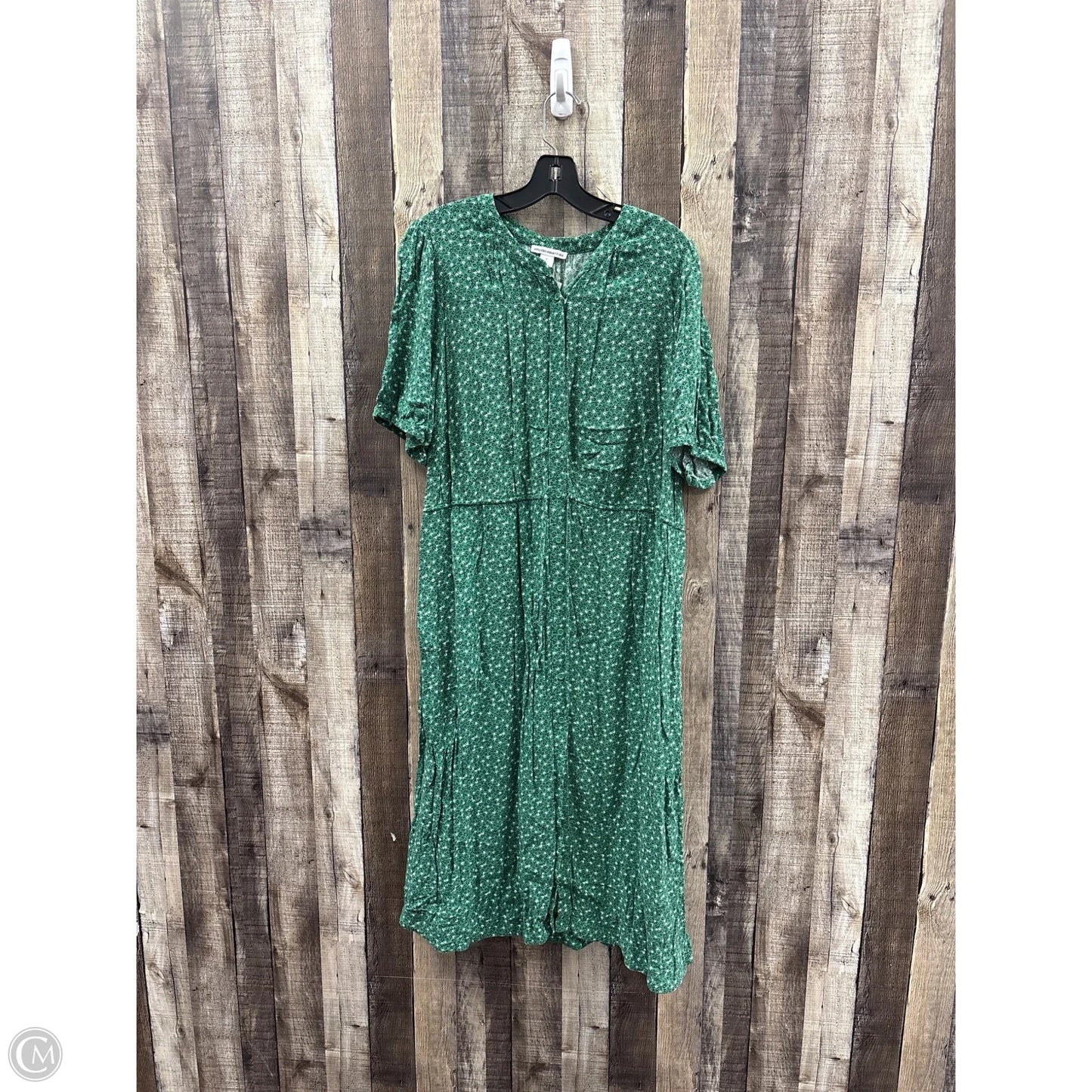 Dress Casual Maxi By Cme In Green, Size: Xl