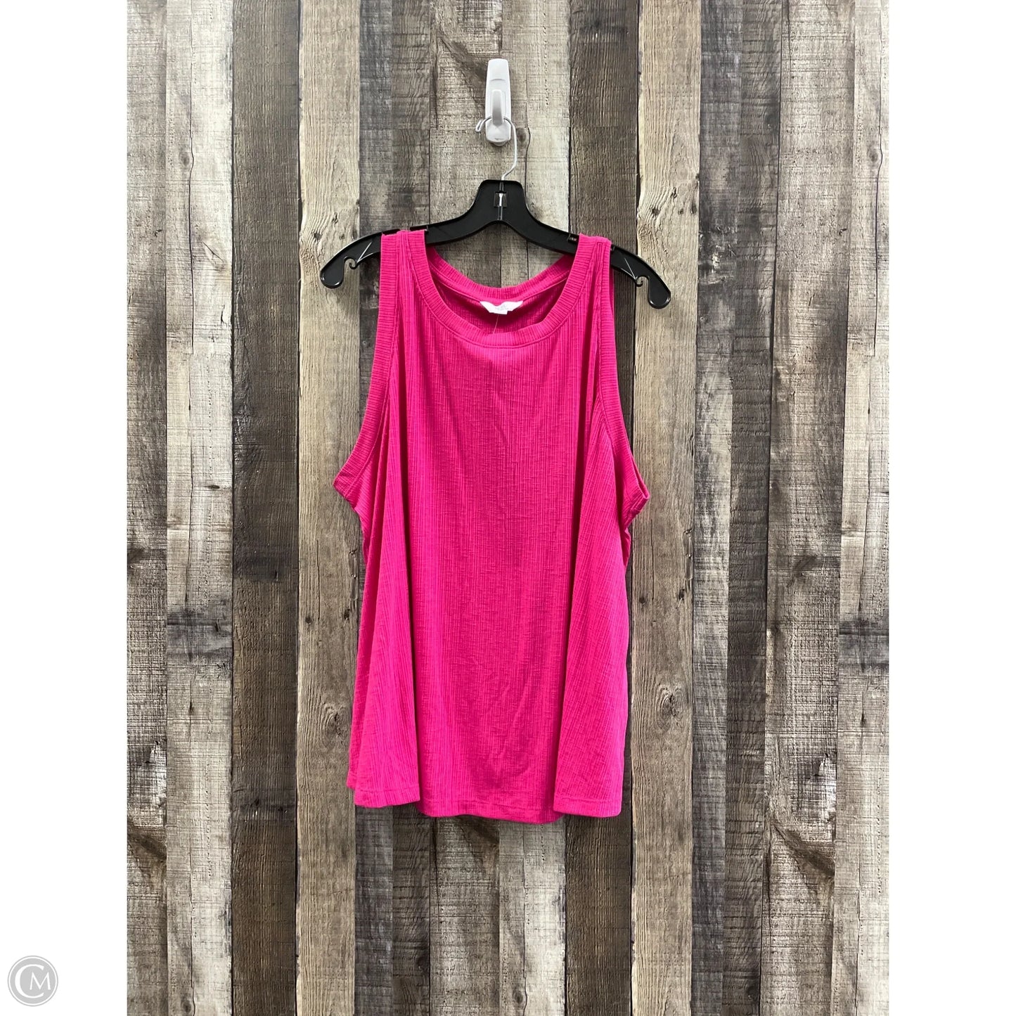 Top Sleeveless By Time And Tru In Pink, Size: Xl