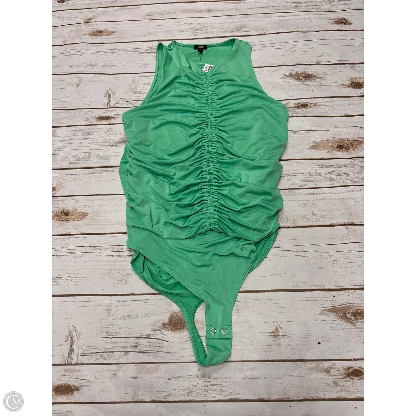 Bodysuit By Express In Green, Size: L