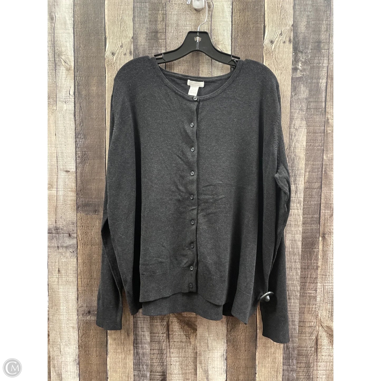 Cardigan By H&m In Grey, Size: Xxl
