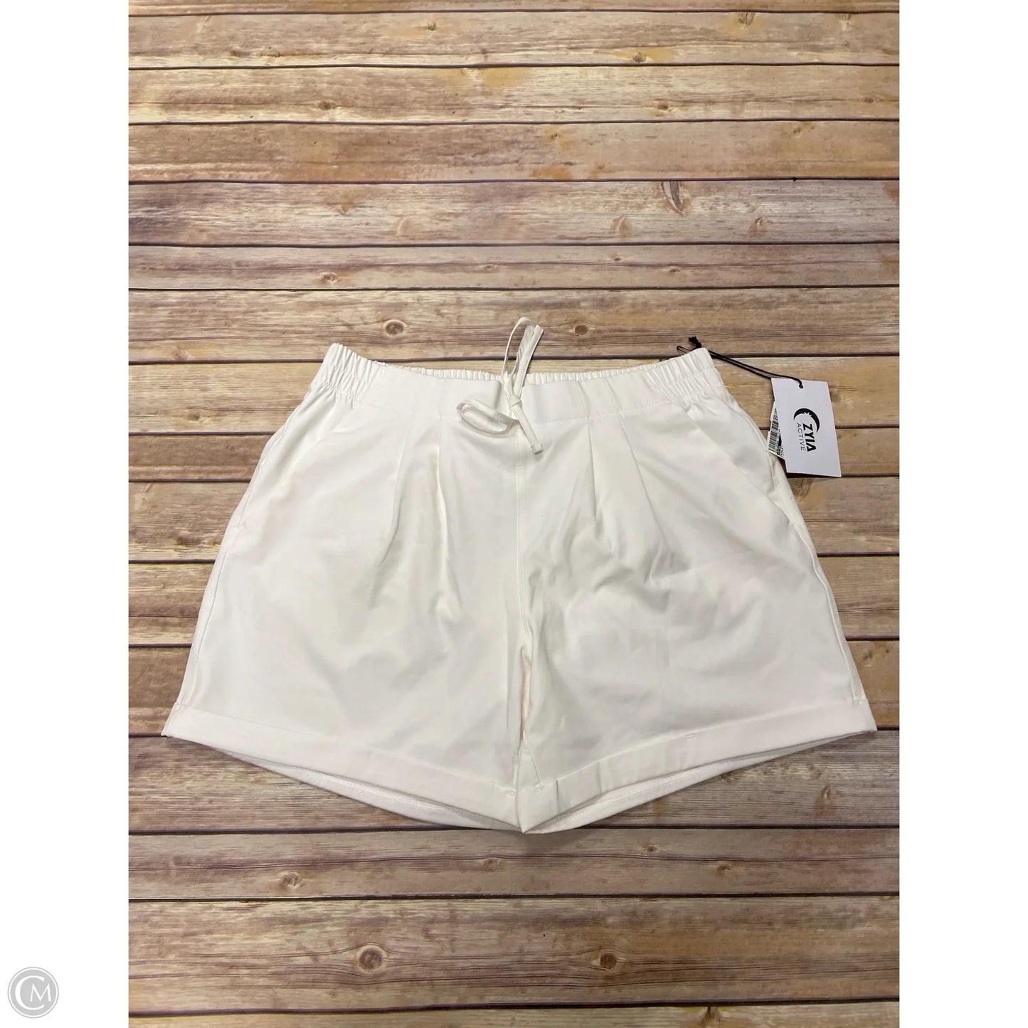 Athletic Shorts By Zyia In Ivory, Size: M