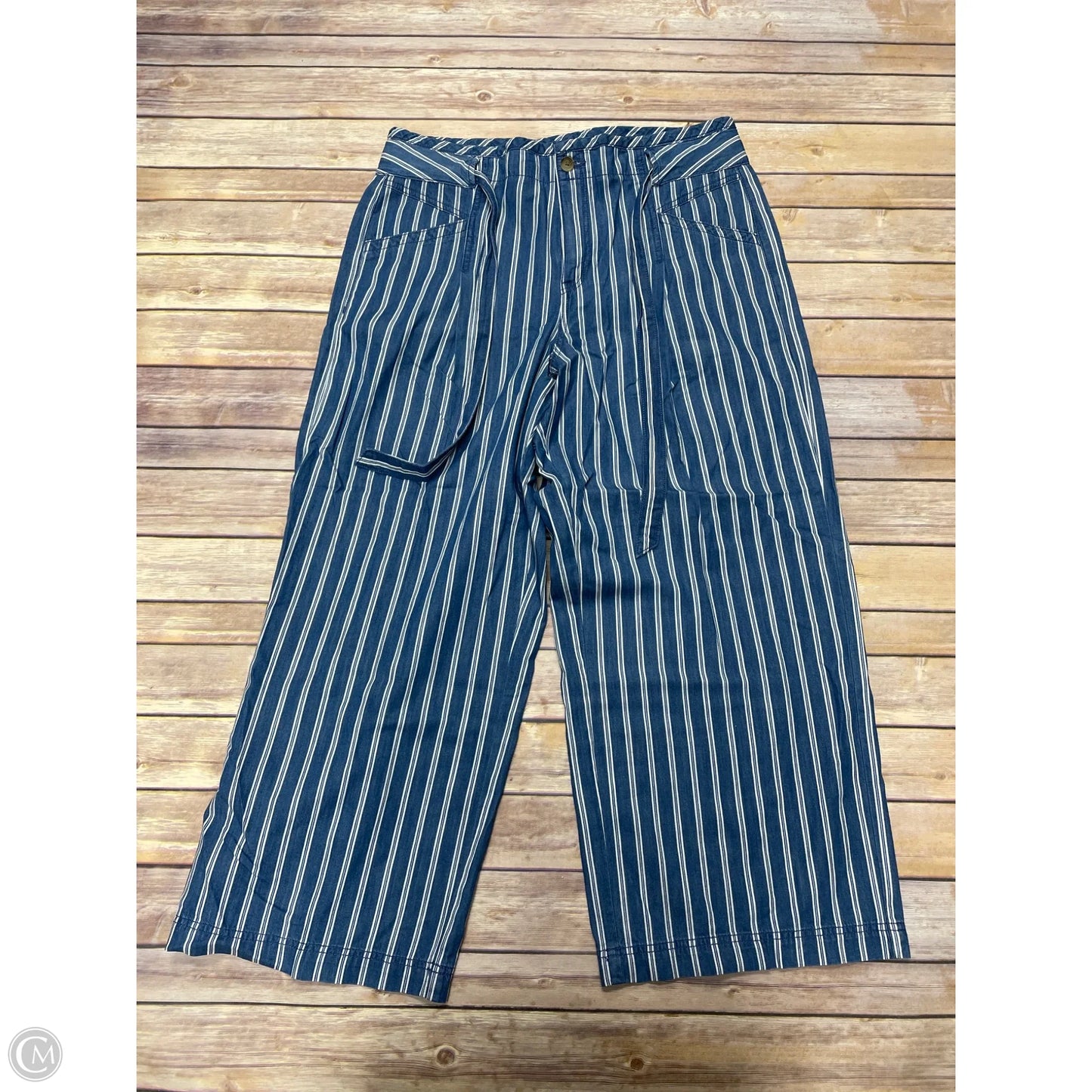 Pants Wide Leg By American Eagle In Blue & White, Size: 16