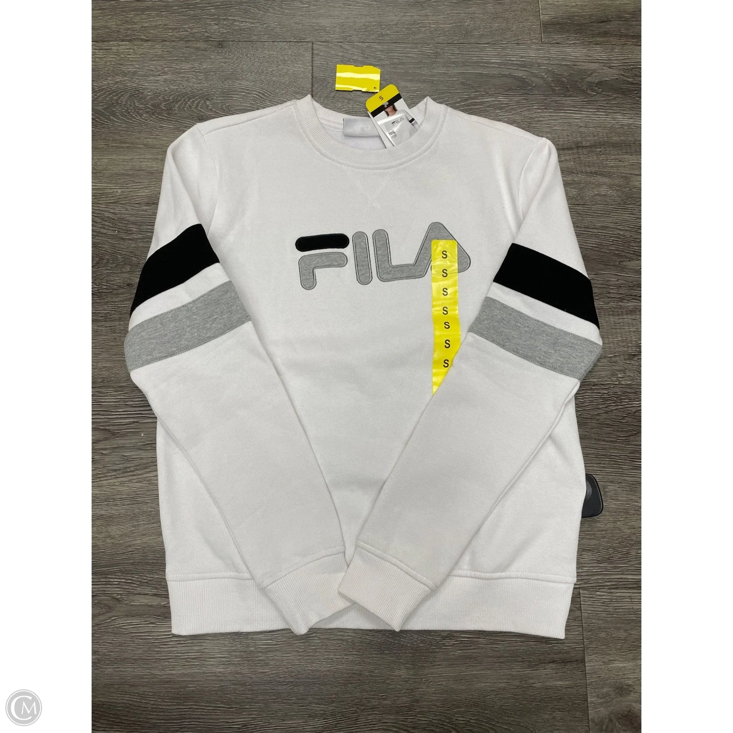 Athletic Sweatshirt Crewneck By Fila In White, Size: S
