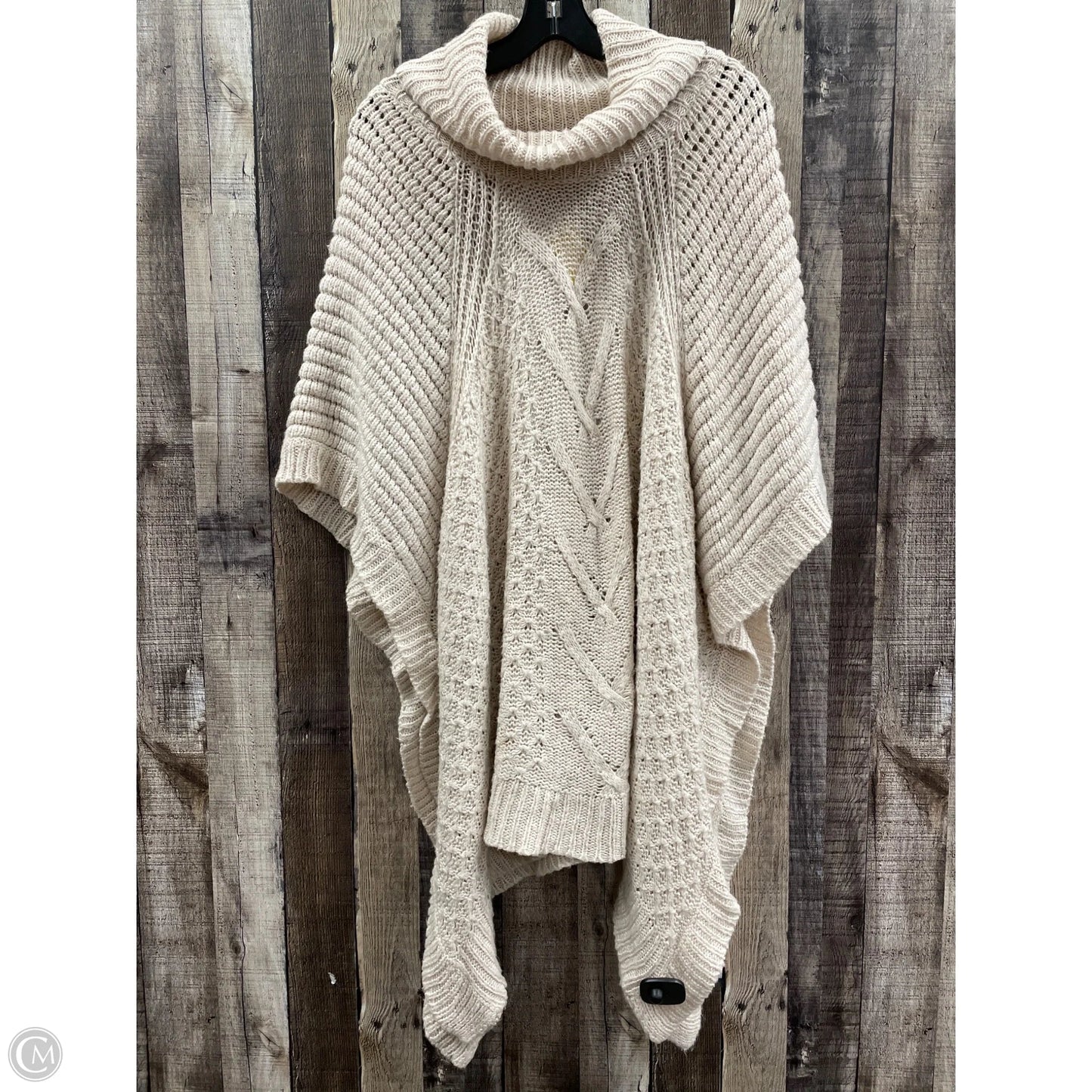 Poncho By Mossimo In Beige, Size: L