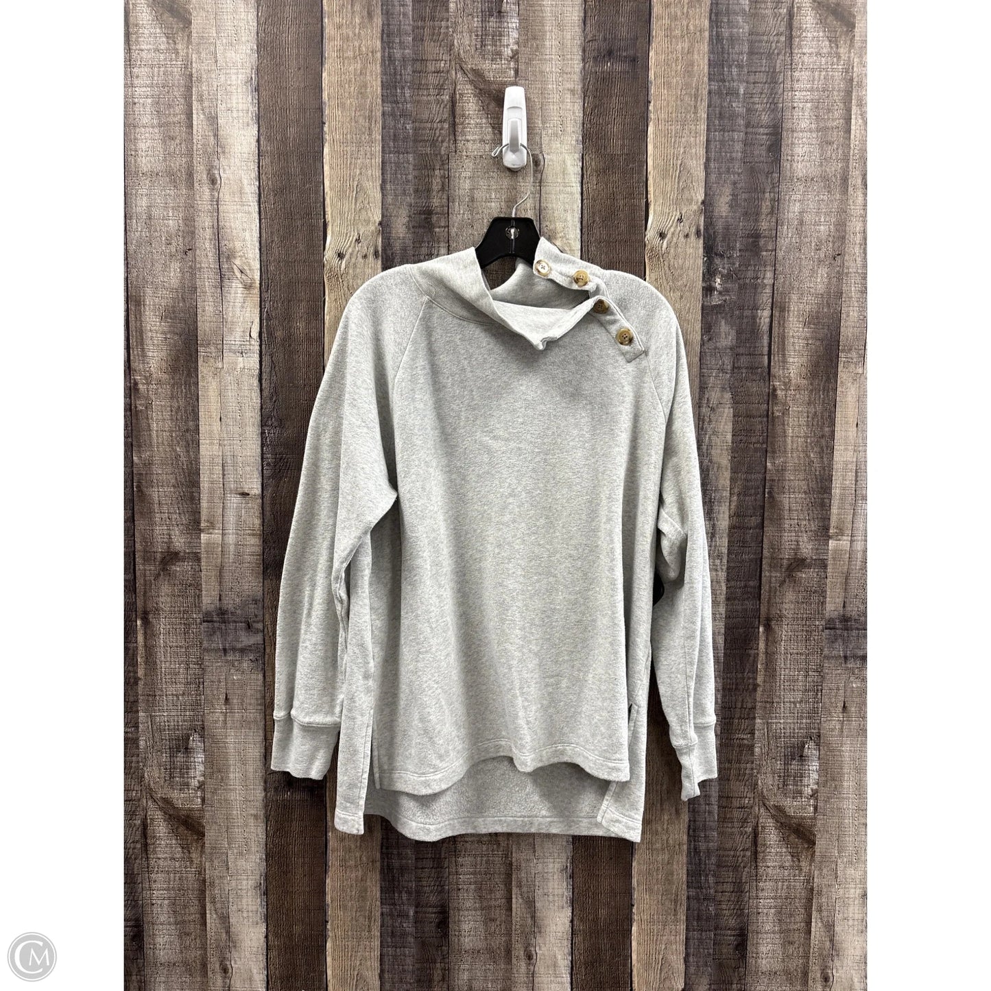Top Long Sleeve By J. Crew In Grey, Size: L