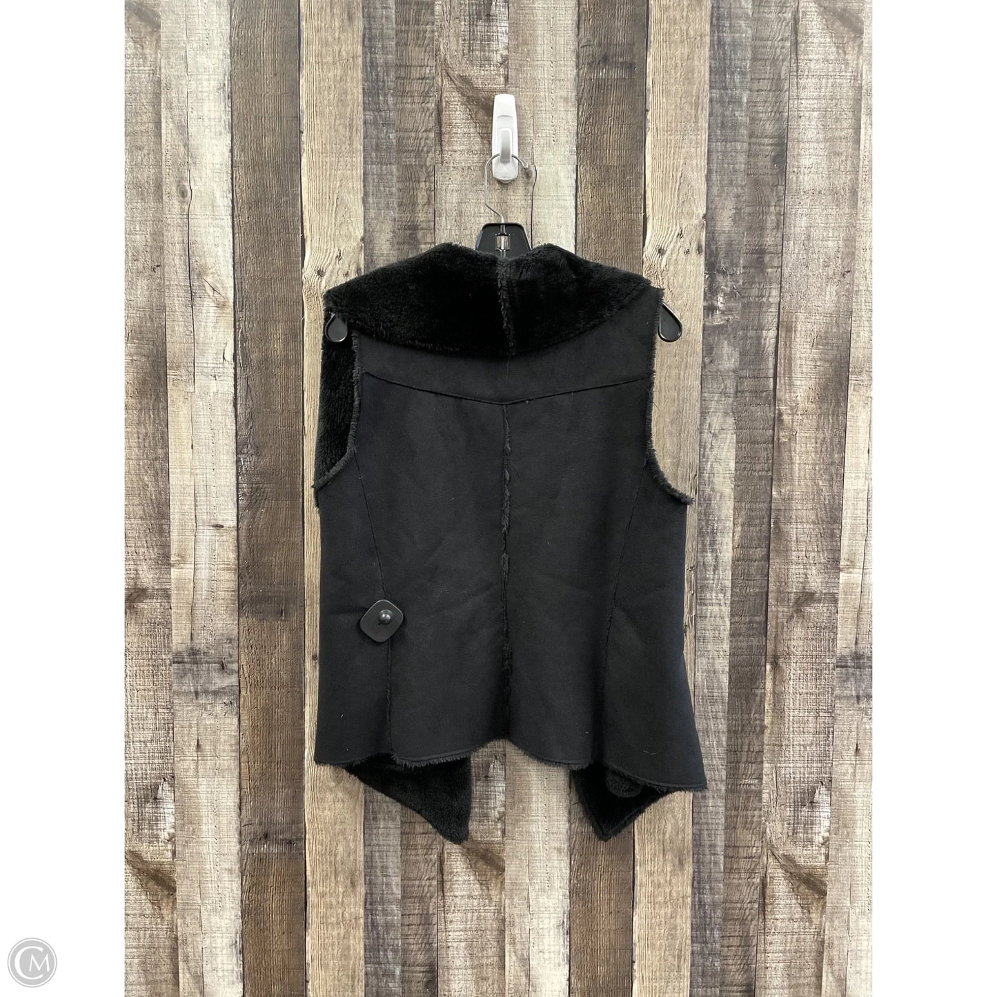 Vest Faux Fur & Sherpa By Sioni In Black, Size: S