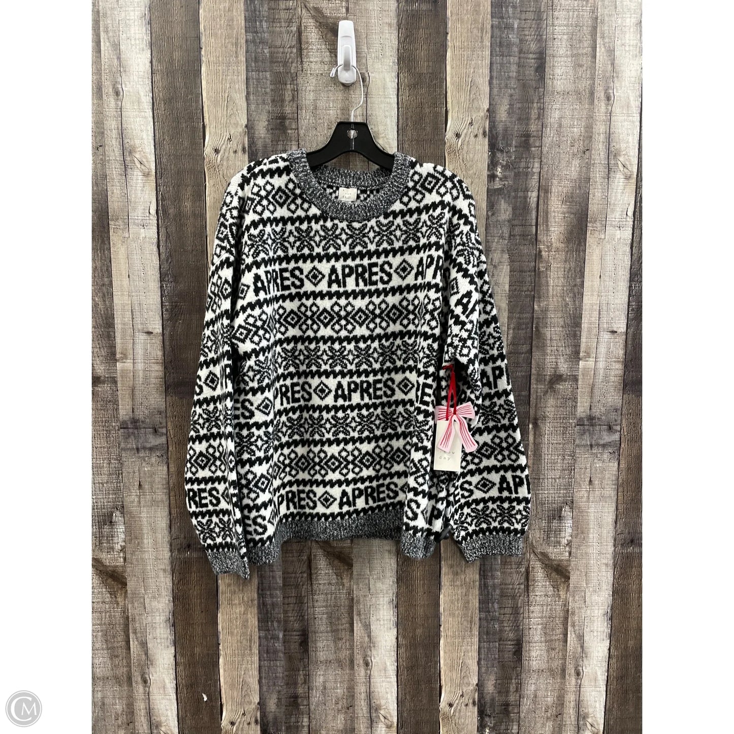 Sweater By A New Day In Black & White, Size: Xxl