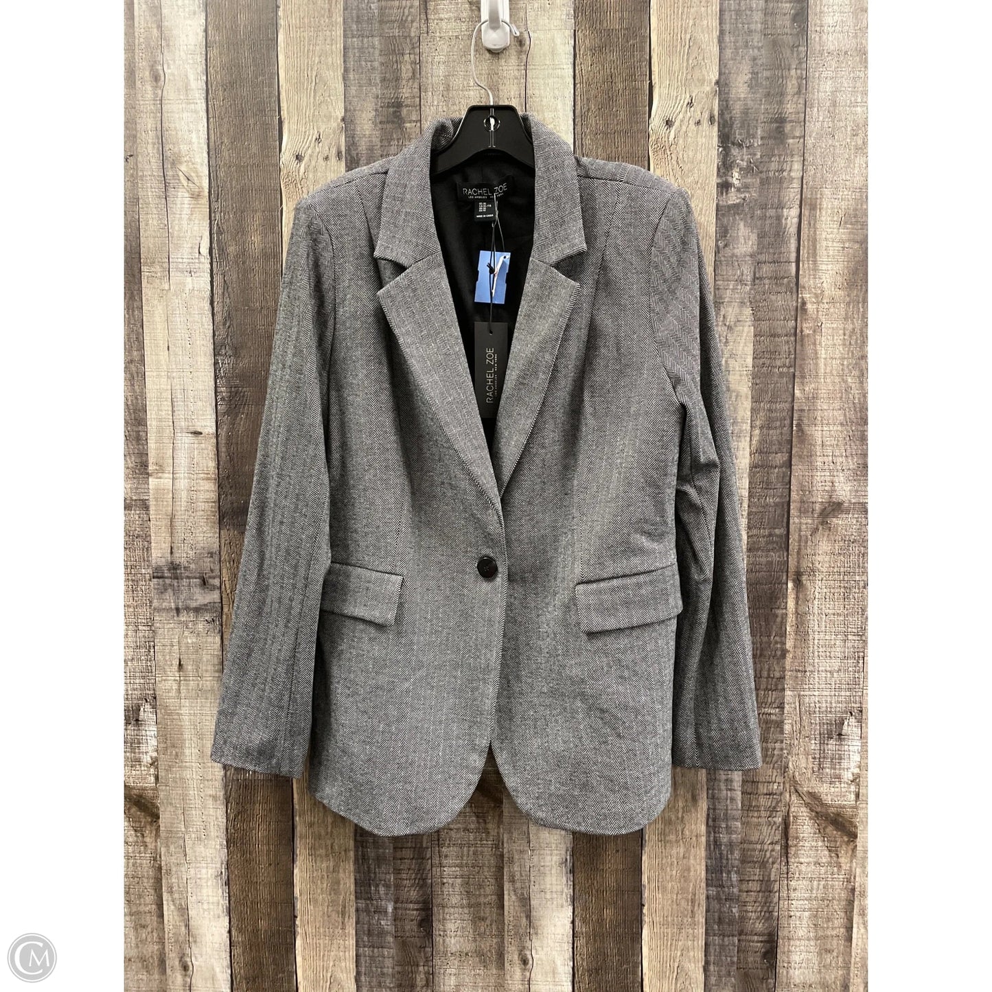 Blazer By Rachel Zoe In Grey, Size: Xl