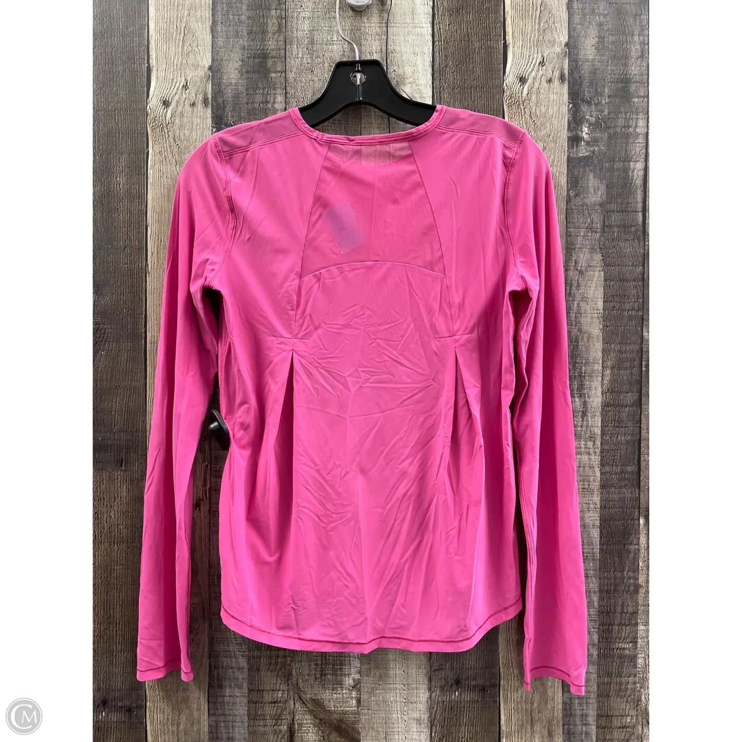 Athletic Top Long Sleeve Crewneck By Lululemon In Pink, Size: S