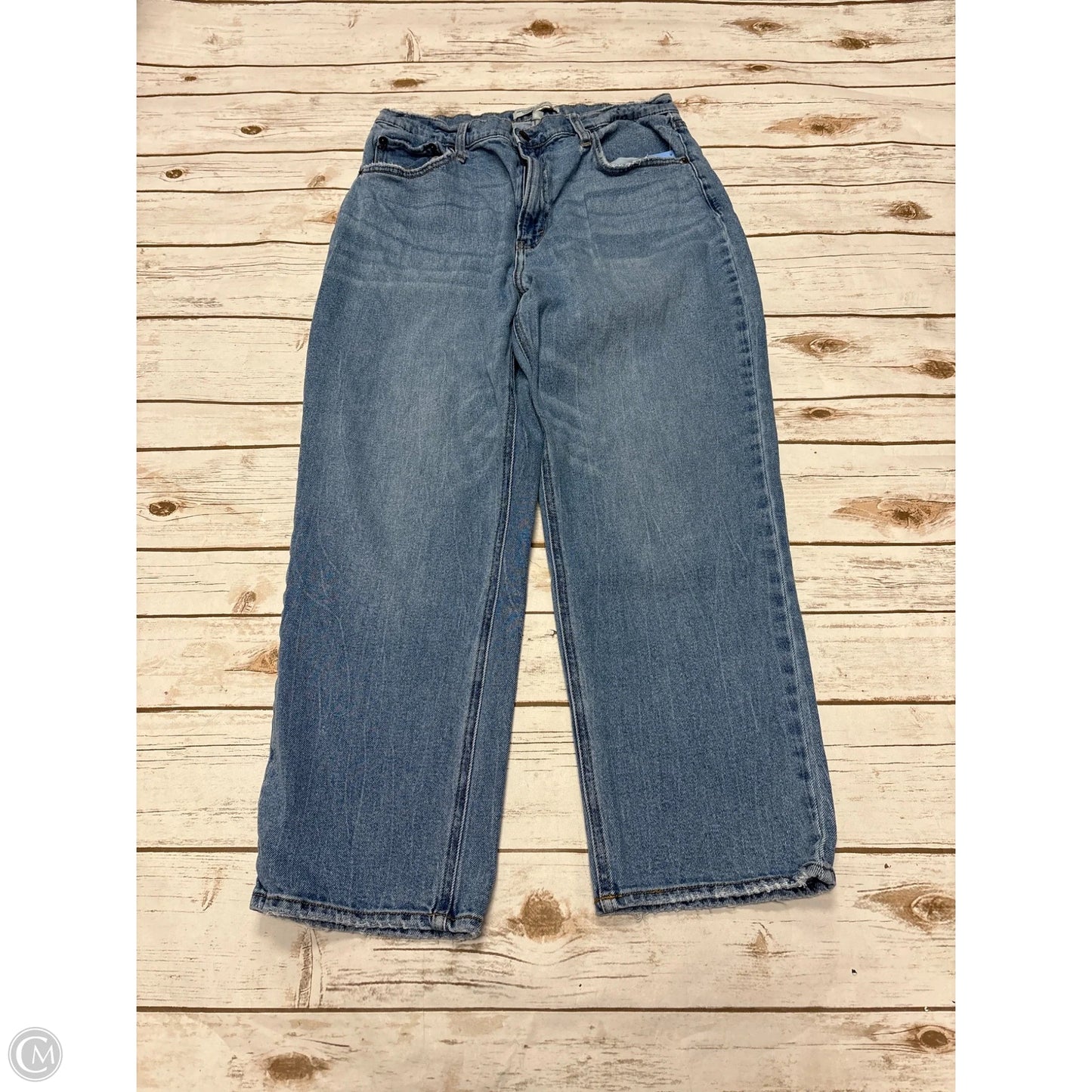 Jeans Straight By Abercrombie And Fitch In Blue Denim, Size: 12