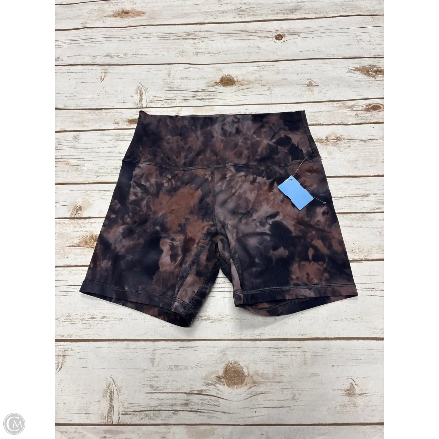 Athletic Shorts By Lululemon In Camouflage Print, Size: 8