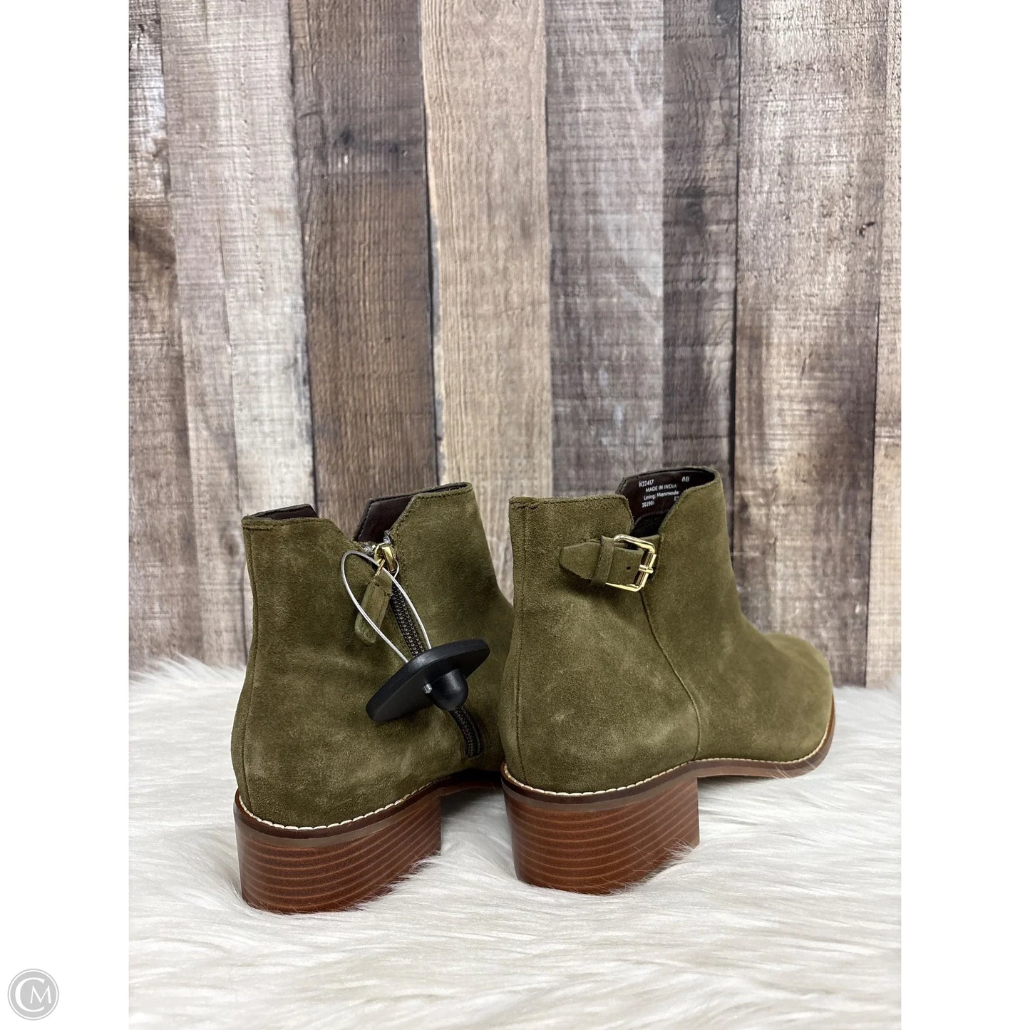 Boots Ankle Heels By Cole-haan In Green, Size: 8