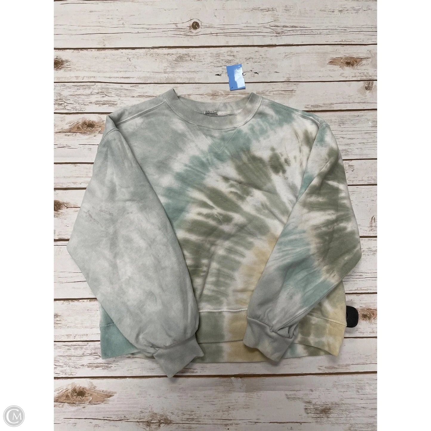 Sweatshirt Crewneck By Abercrombie And Fitch In Tie Dye Print, Size: M