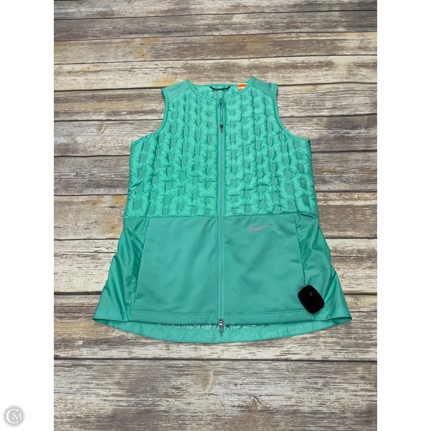 Vest Puffer & Quilted By Nike In Green, Size: Xs