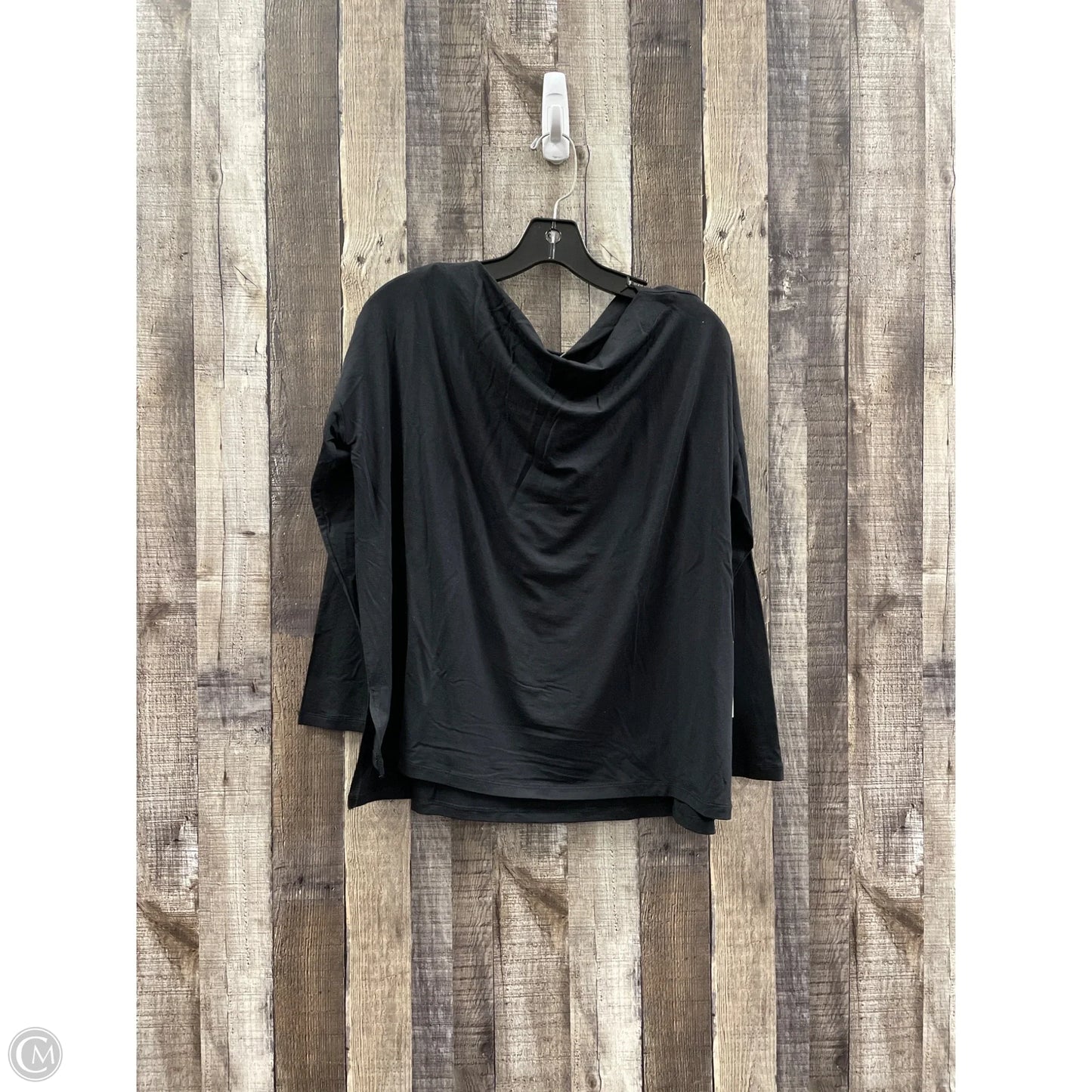 Top Long Sleeve By Cme In Black, Size: S
