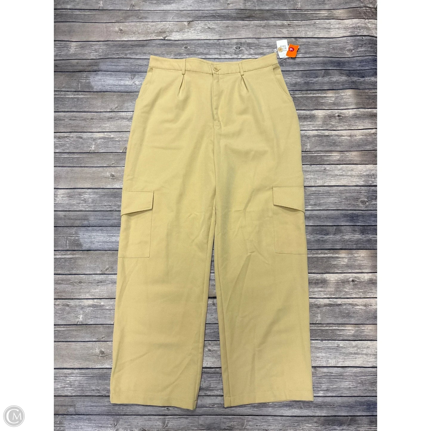 Pants Wide Leg By And Now This In Tan, Size: Xl