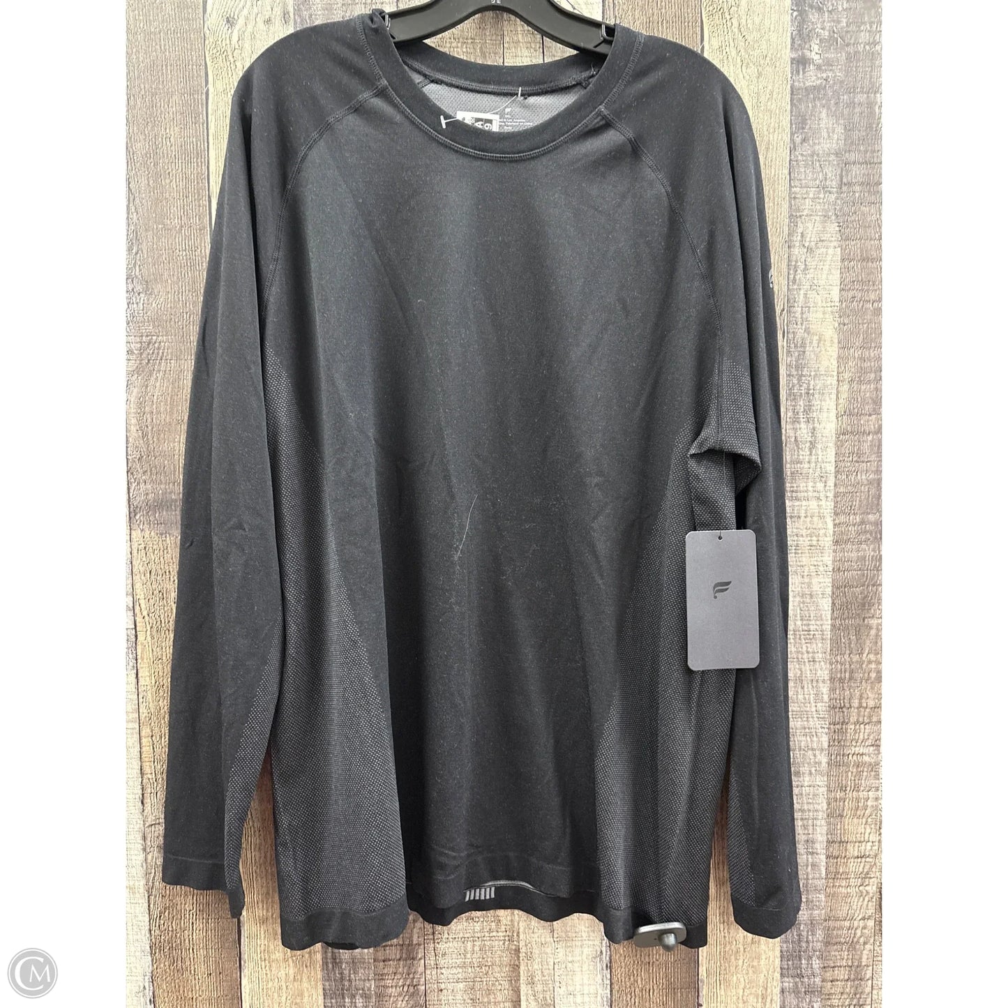 Athletic Top Long Sleeve Crewneck By Fabletics In Black, Size: Xxl