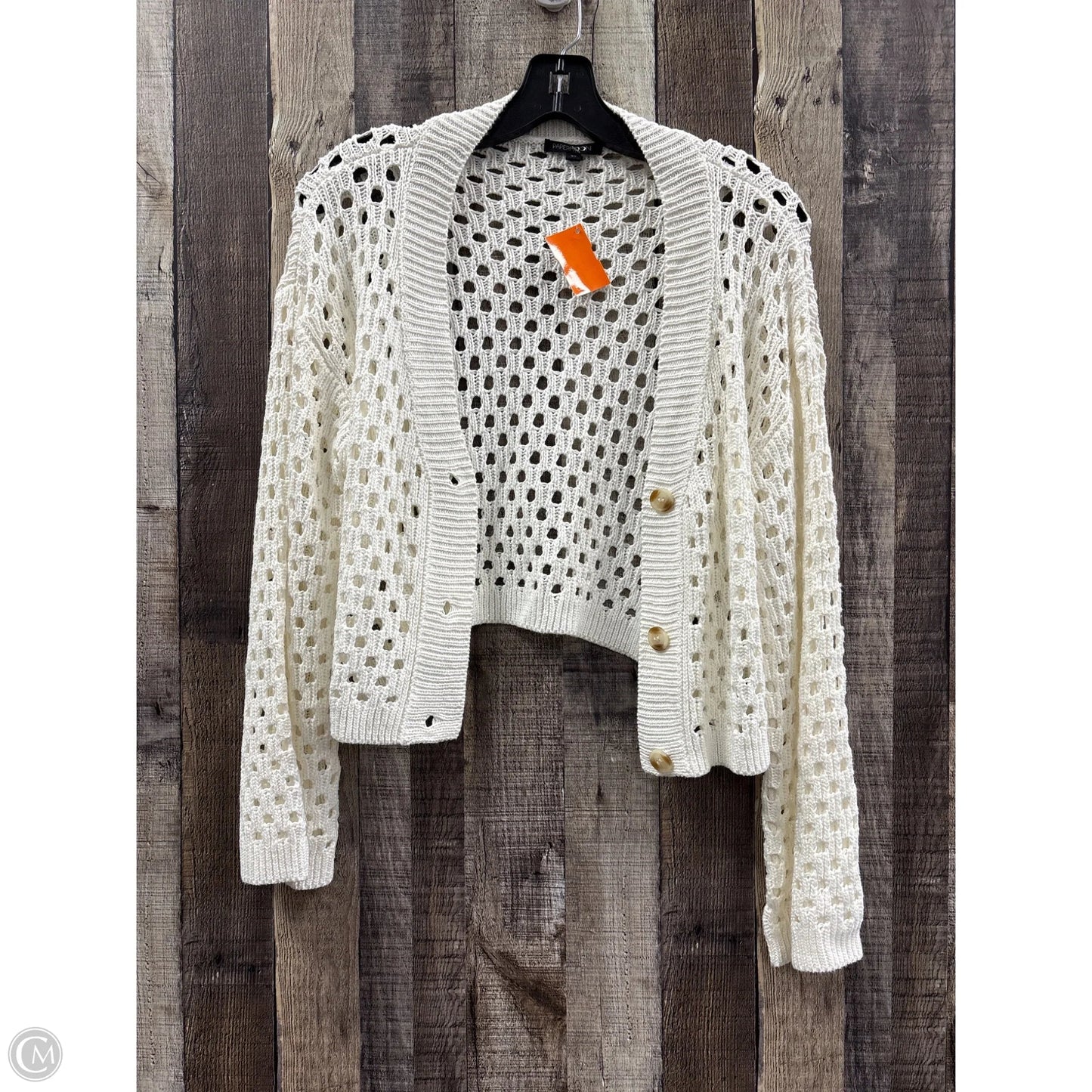 Cardigan By Papermoon In White, Size: Xs