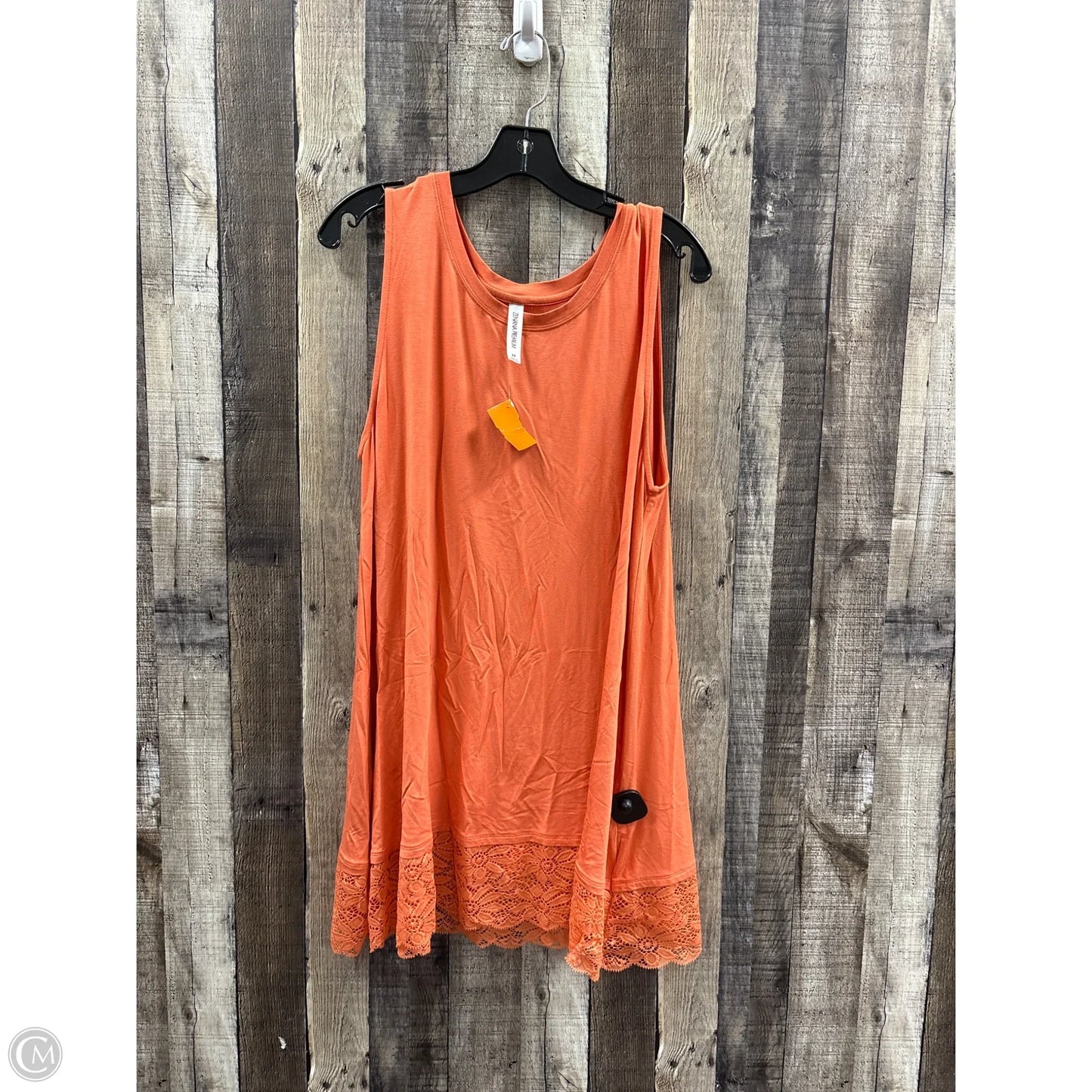 Dress Casual Short By Zenana In Coral, Size: 2x