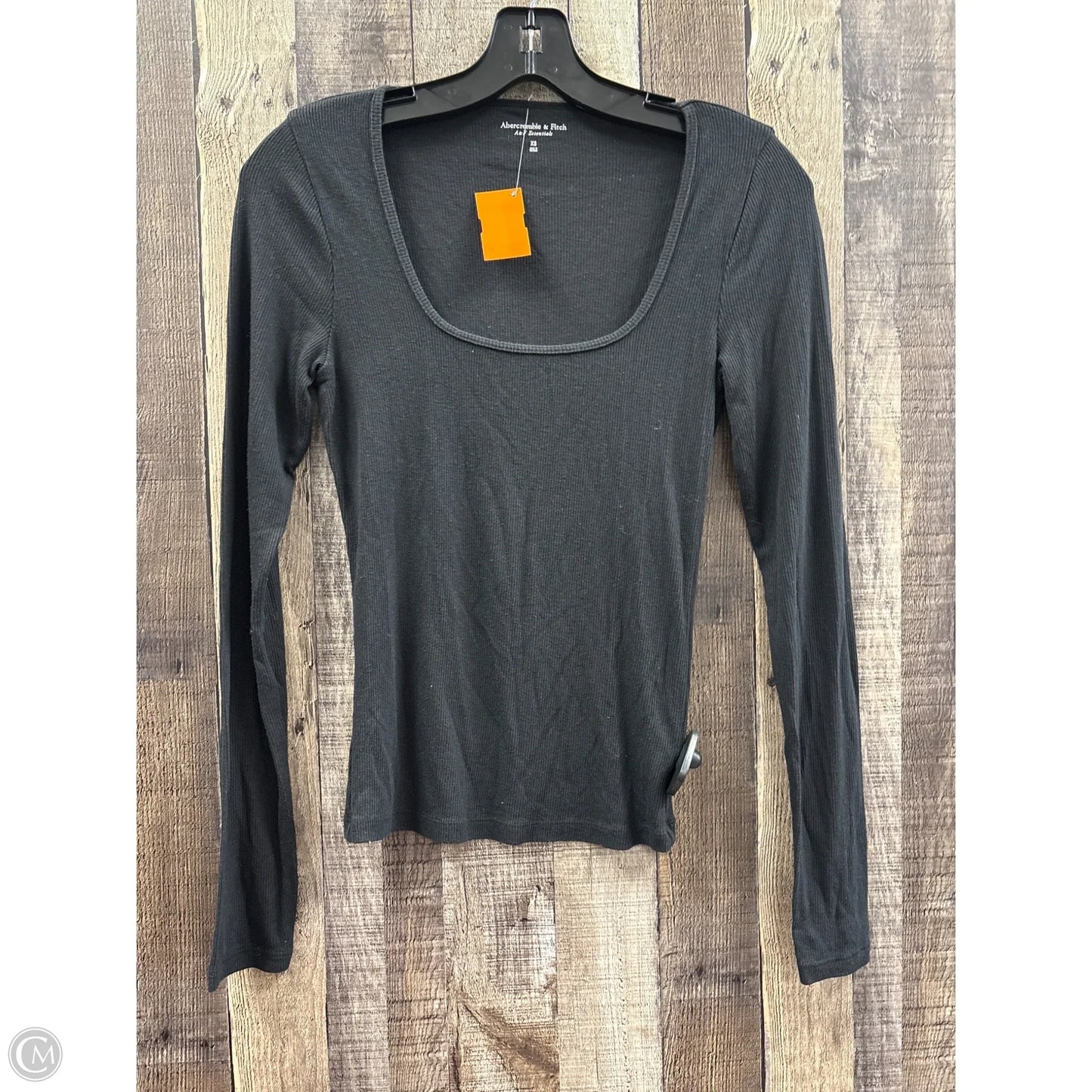 Top Long Sleeve By Abercrombie And Fitch In Black, Size: Xs