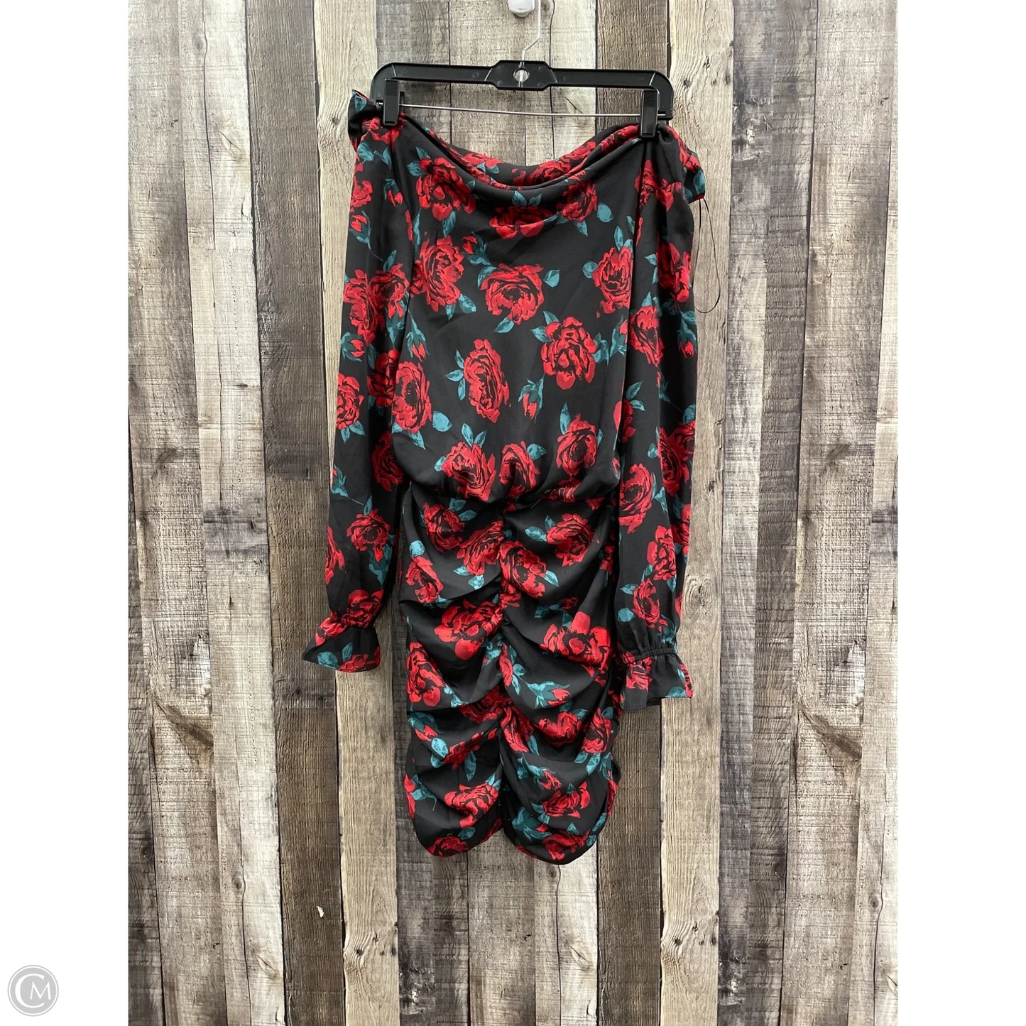 Dress Party Short By Dee Elly In Black & Red, Size: S