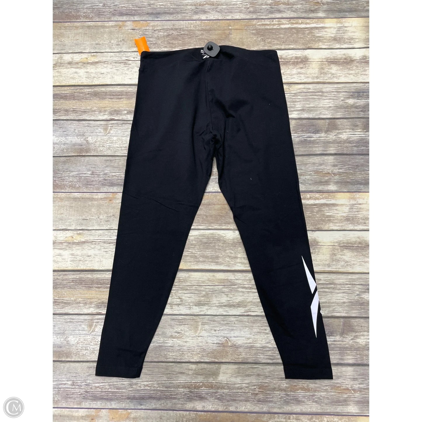 Athletic Leggings By Reebok In Black, Size: Xl