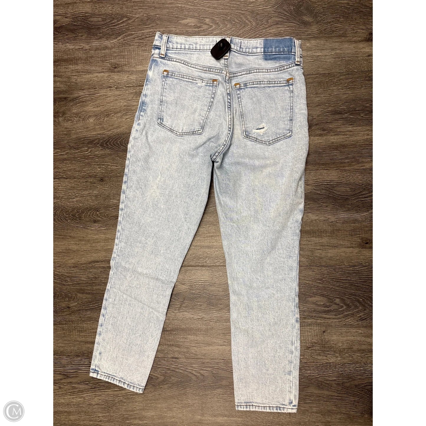 Jeans Straight By Abercrombie And Fitch In Blue Denim, Size: 4