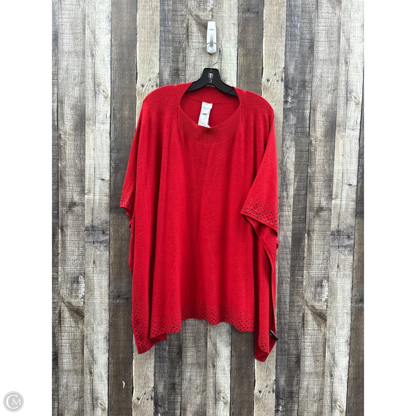 Sweater By Chicos In Red, Size: S