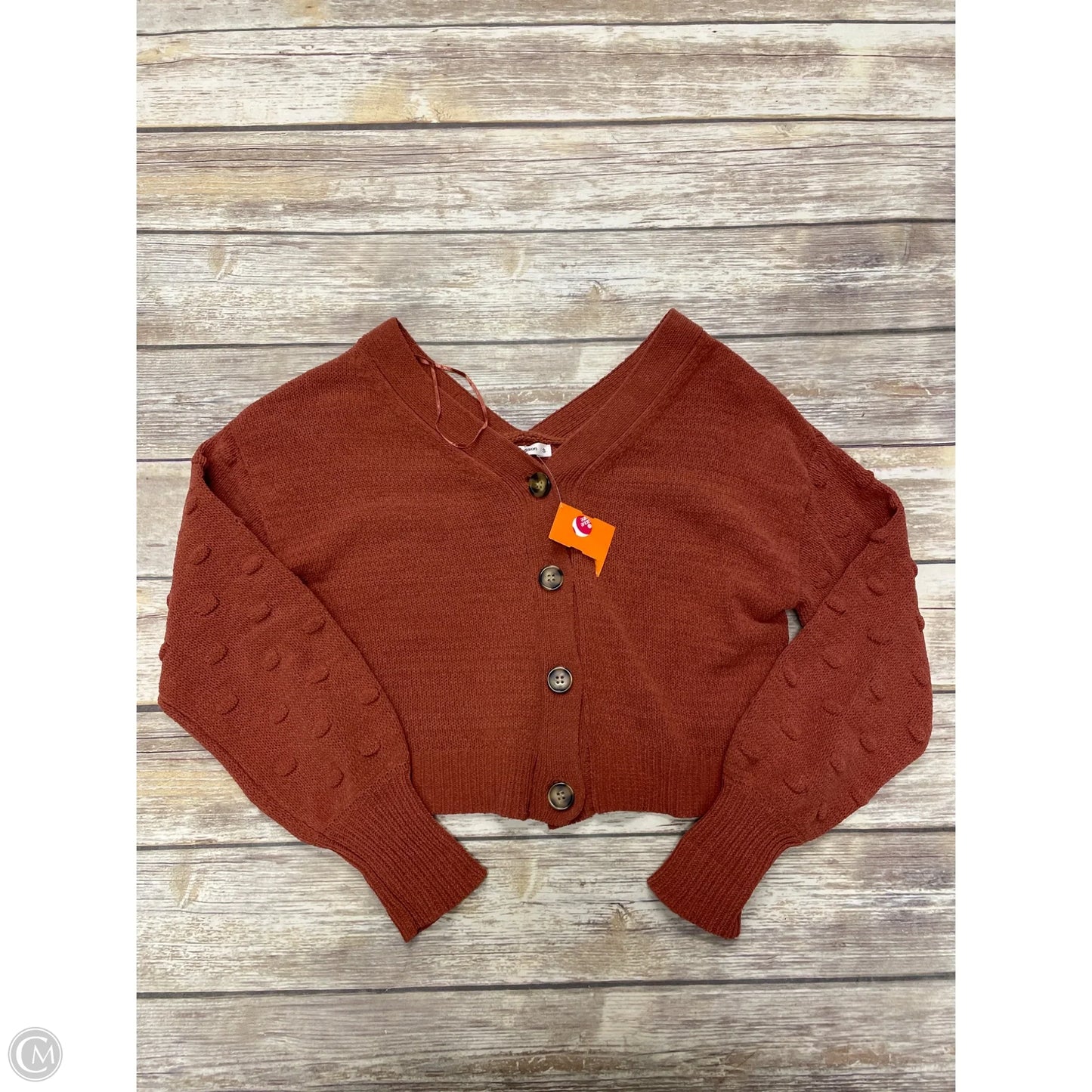 Sweater Cardigan By Moon And Madison In Brown, Size: S