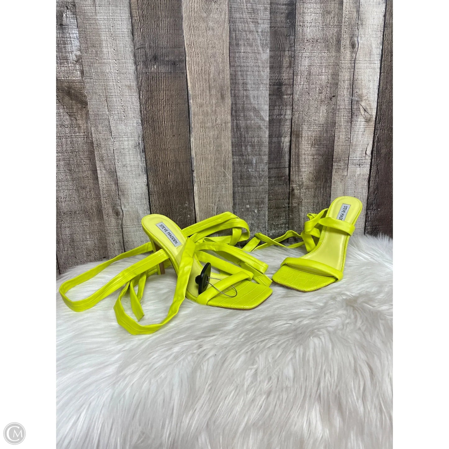 Shoes Heels Stiletto By Steve Madden In Green, Size: 8