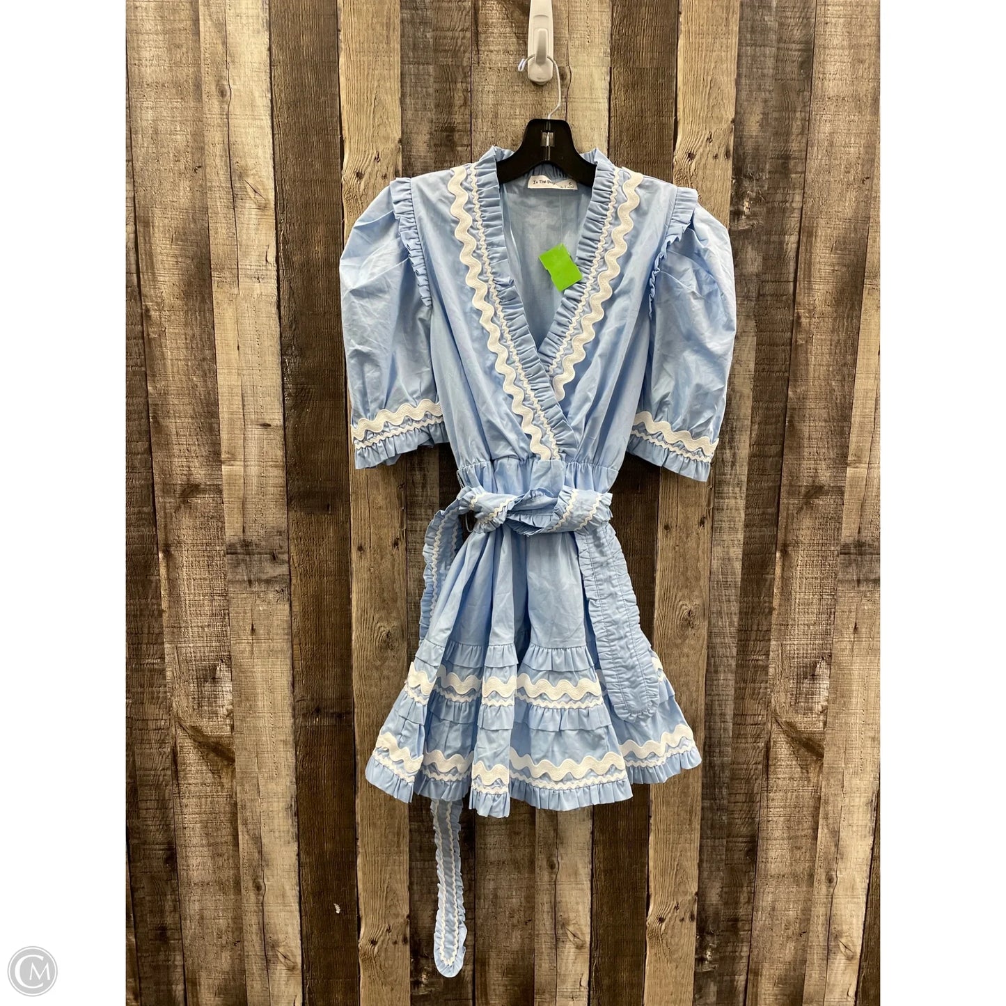 Dress Casual Short By Cme In Blue & White, Size: S