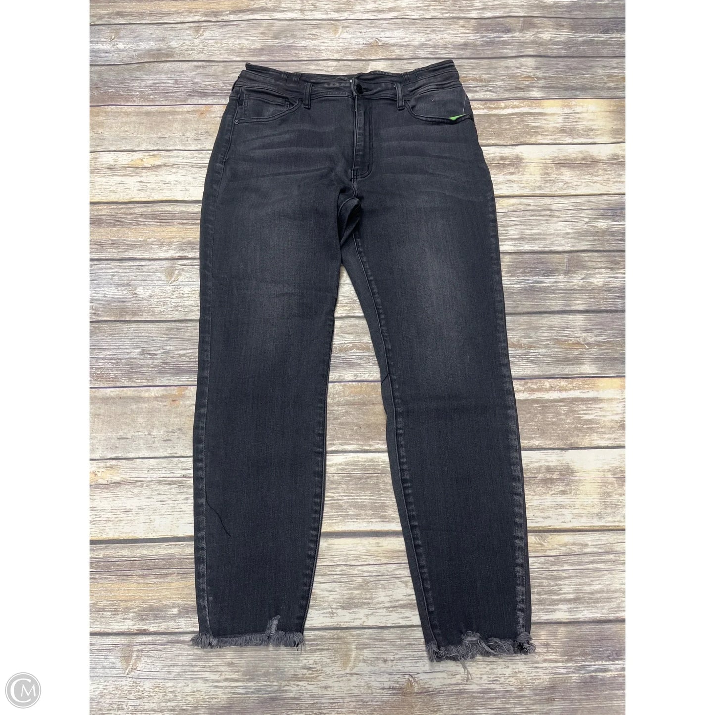 Jeans Skinny By Kancan In Grey Denim, Size: 12