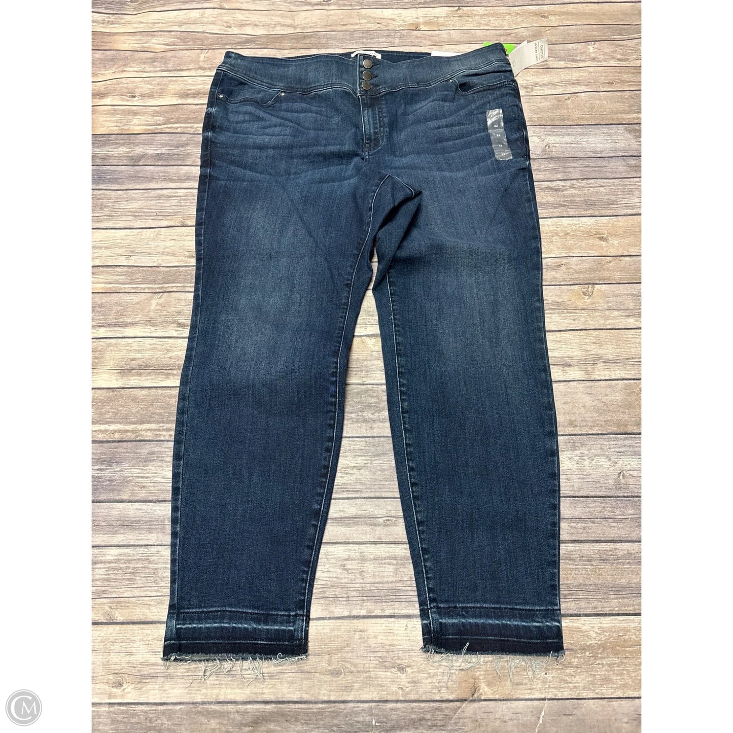 Jeans Straight By Lane Bryant In Blue Denim, Size: 22