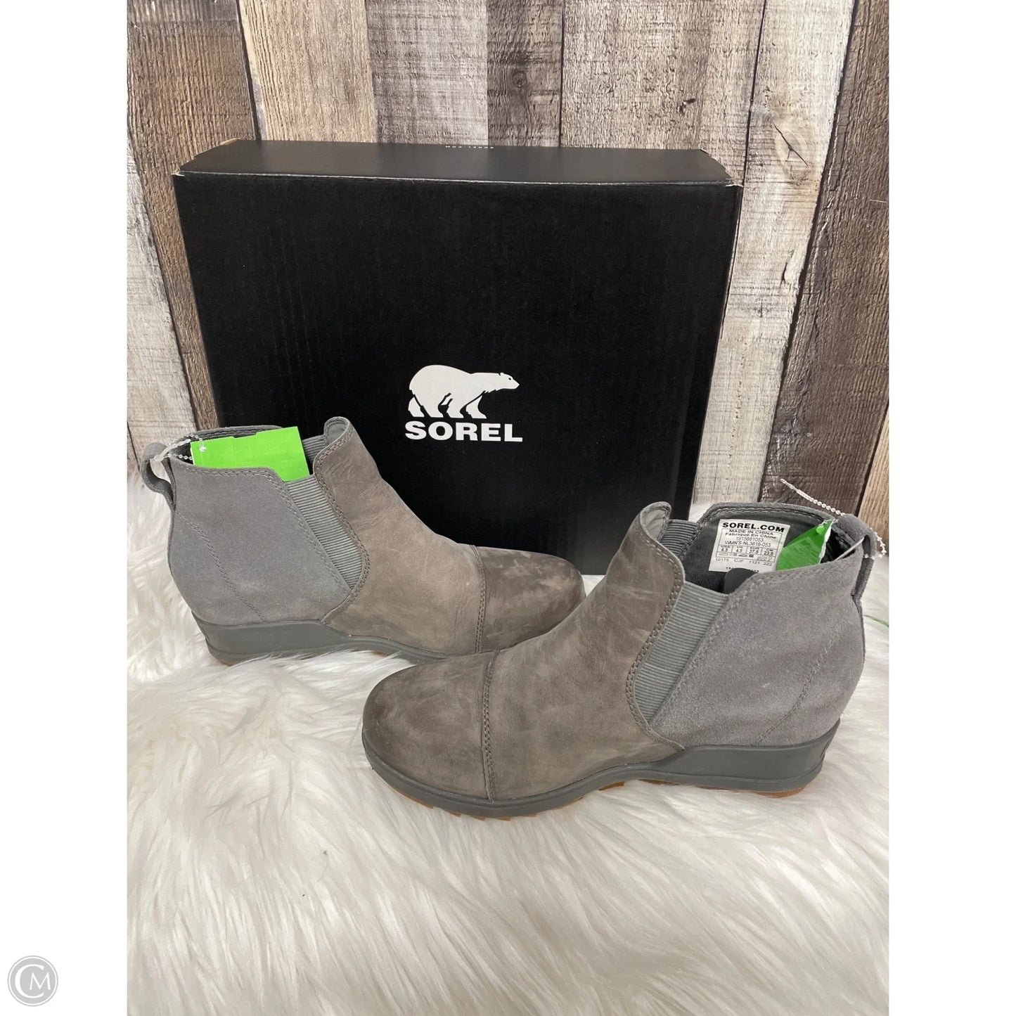 Boots Ankle Heels By Toms In Taupe, Size: 6.5