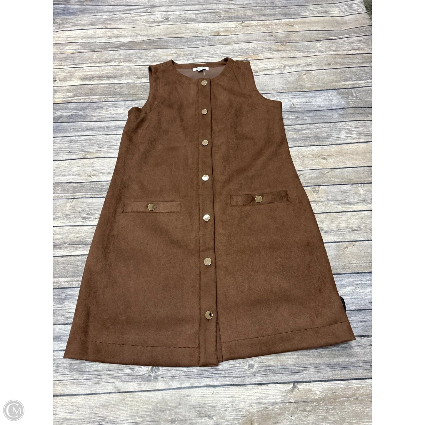 Dress Casual Short By Evereve In Brown, Size: S