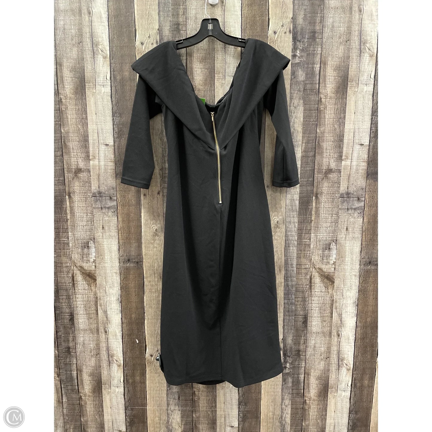 Dress Party Midi By Avenue In Black, Size: 1x